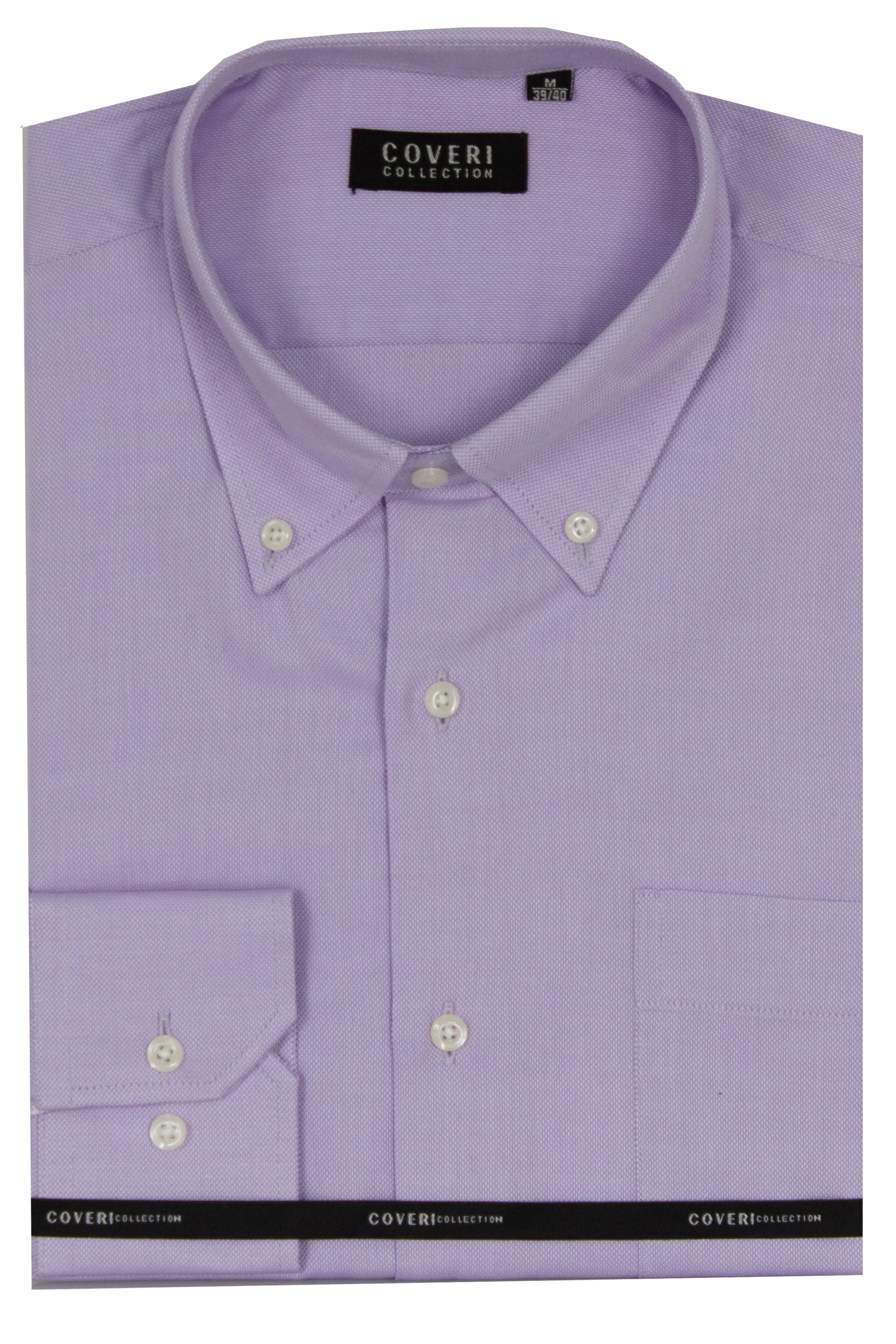 Camicia classica in cotone operato
