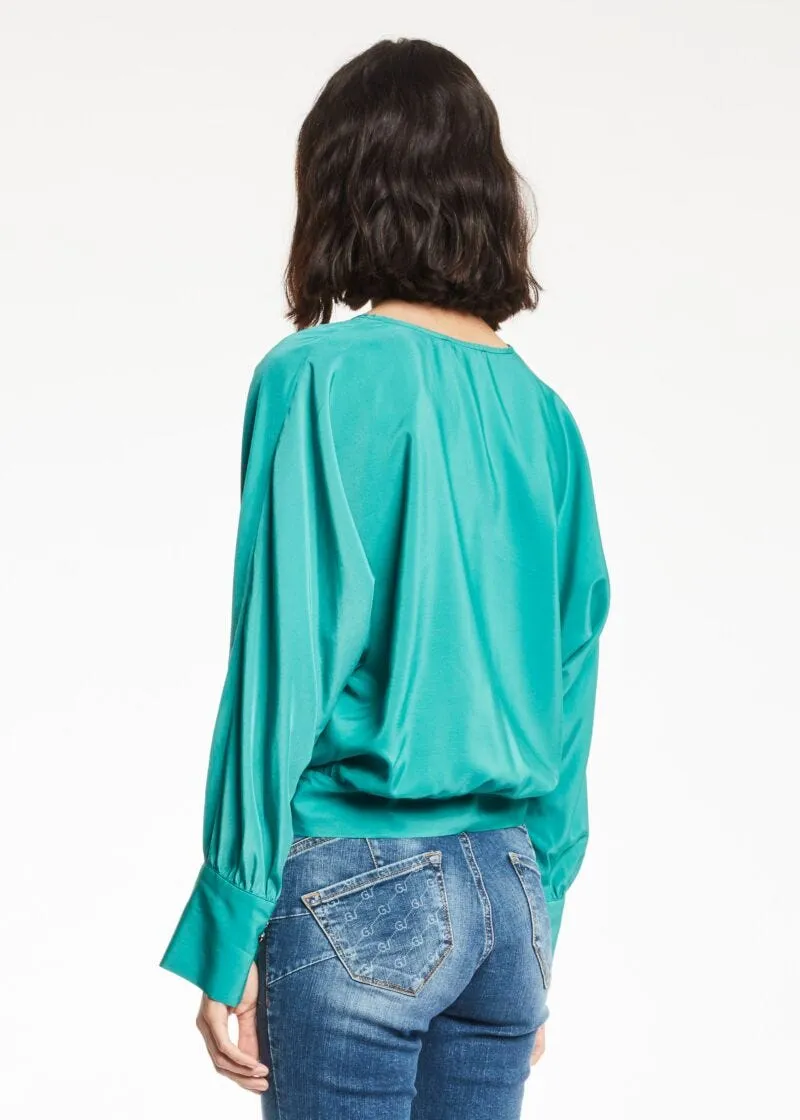 Camicia in tessuto fluido