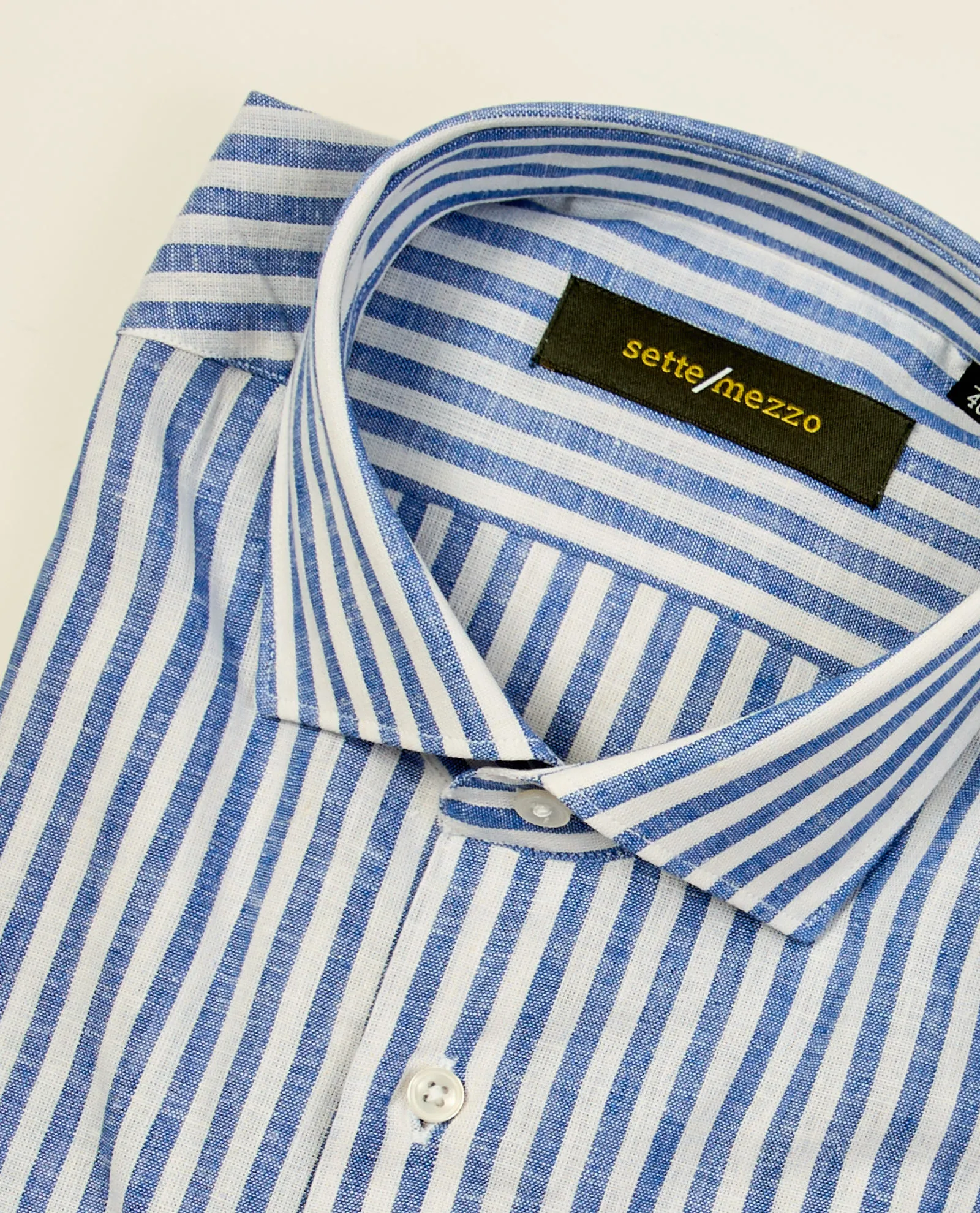 Camicia uomo SetteMezzo in lino con righe