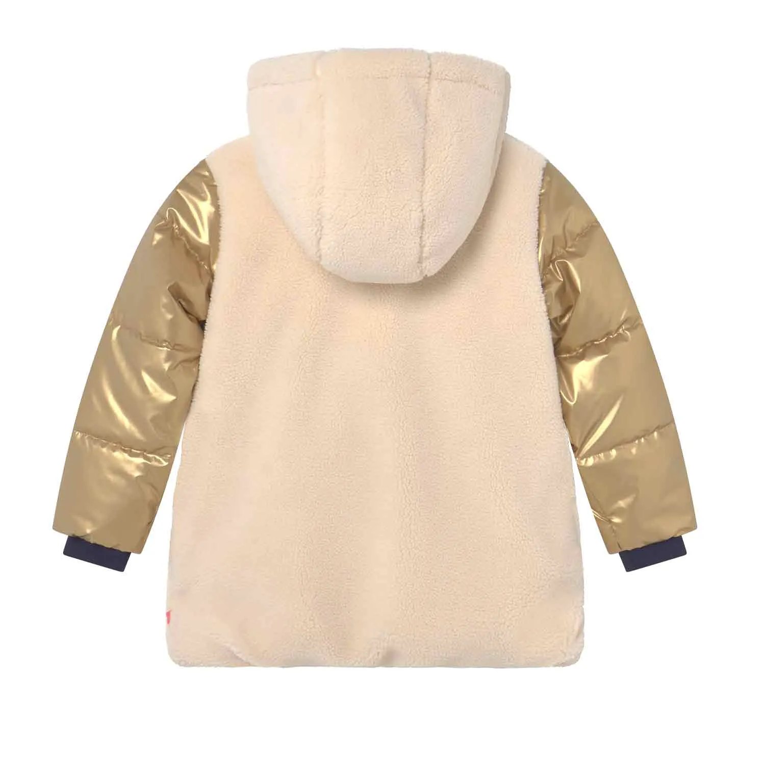Cappotto Oro E Panna Bambina