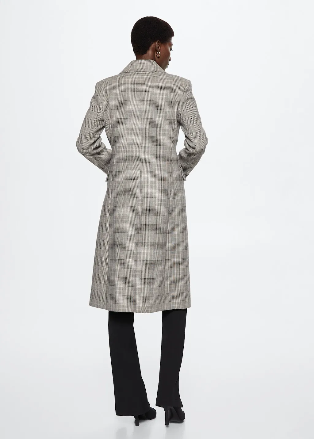 Cappotto quadri doppia abbottonatura