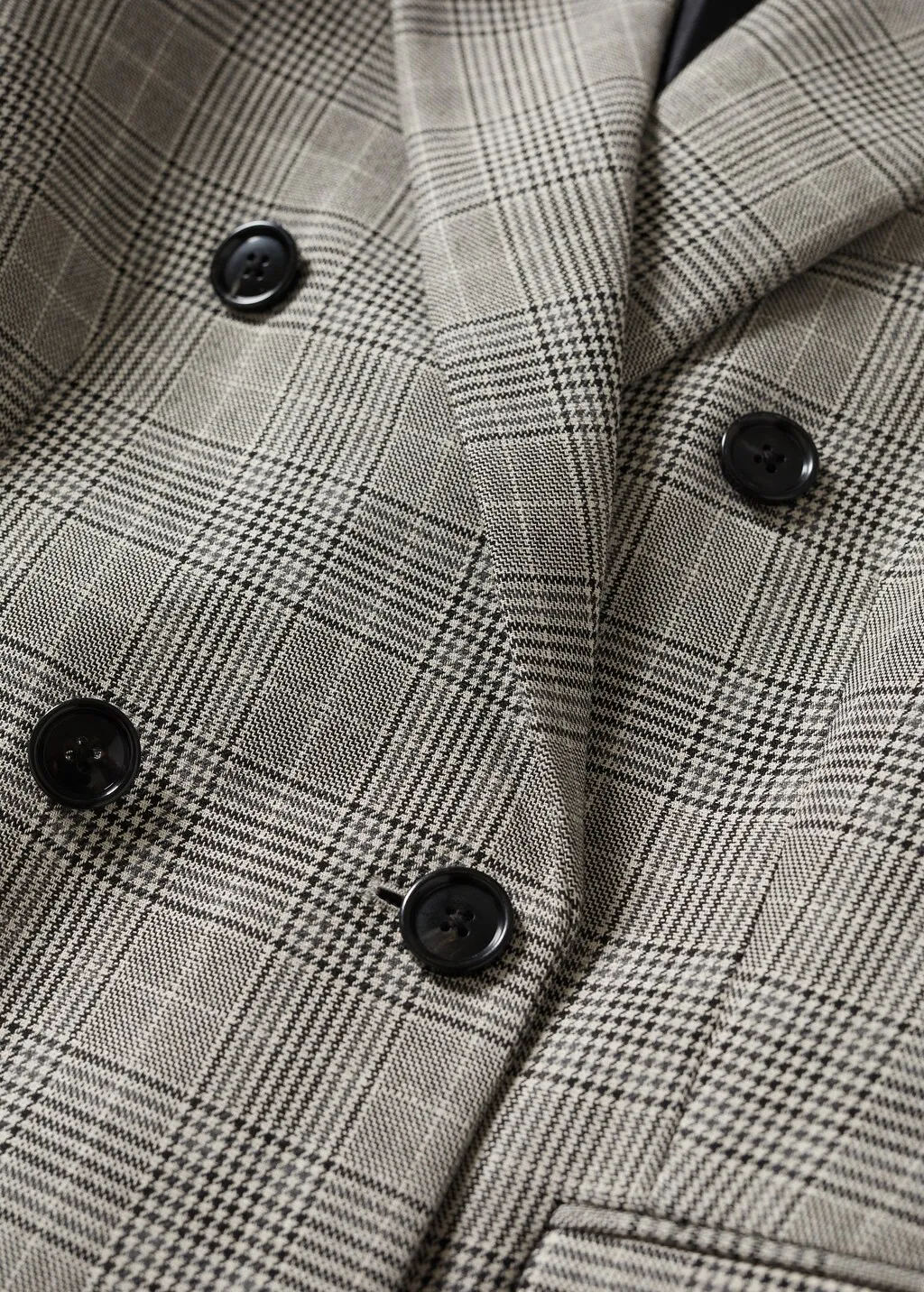 Cappotto quadri doppia abbottonatura