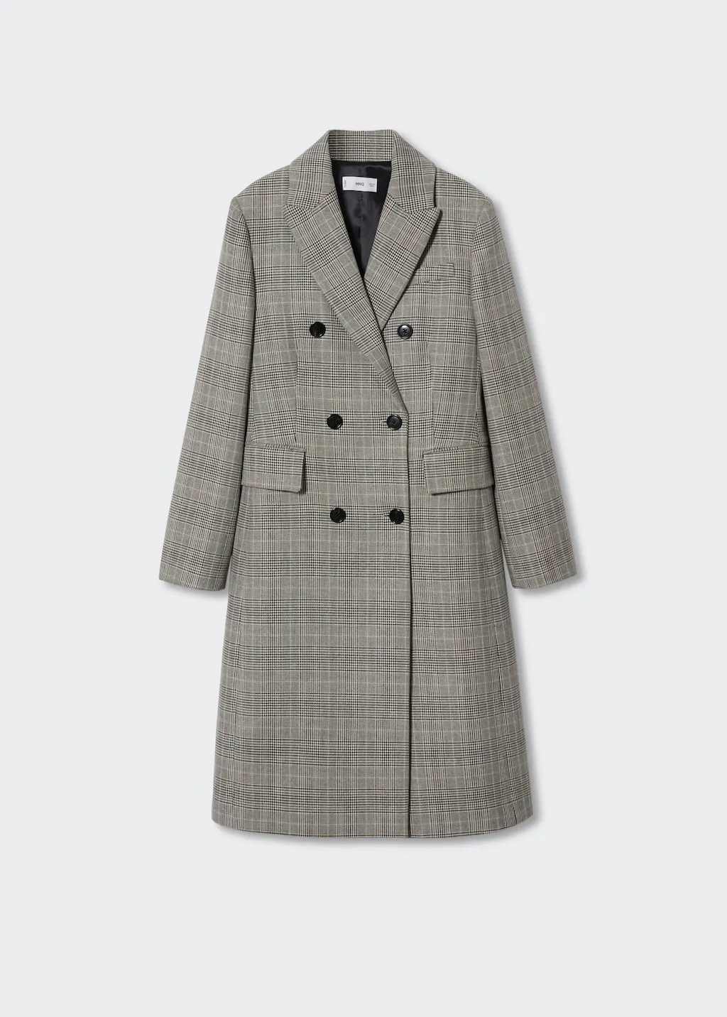 Cappotto quadri doppia abbottonatura