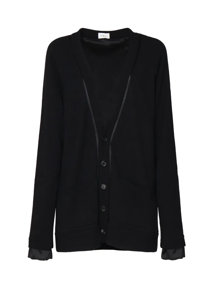 CARDIGAN LUNGO IN PURA LANA