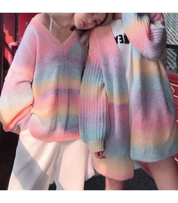 Cardigan lungo - Linea Rainbow