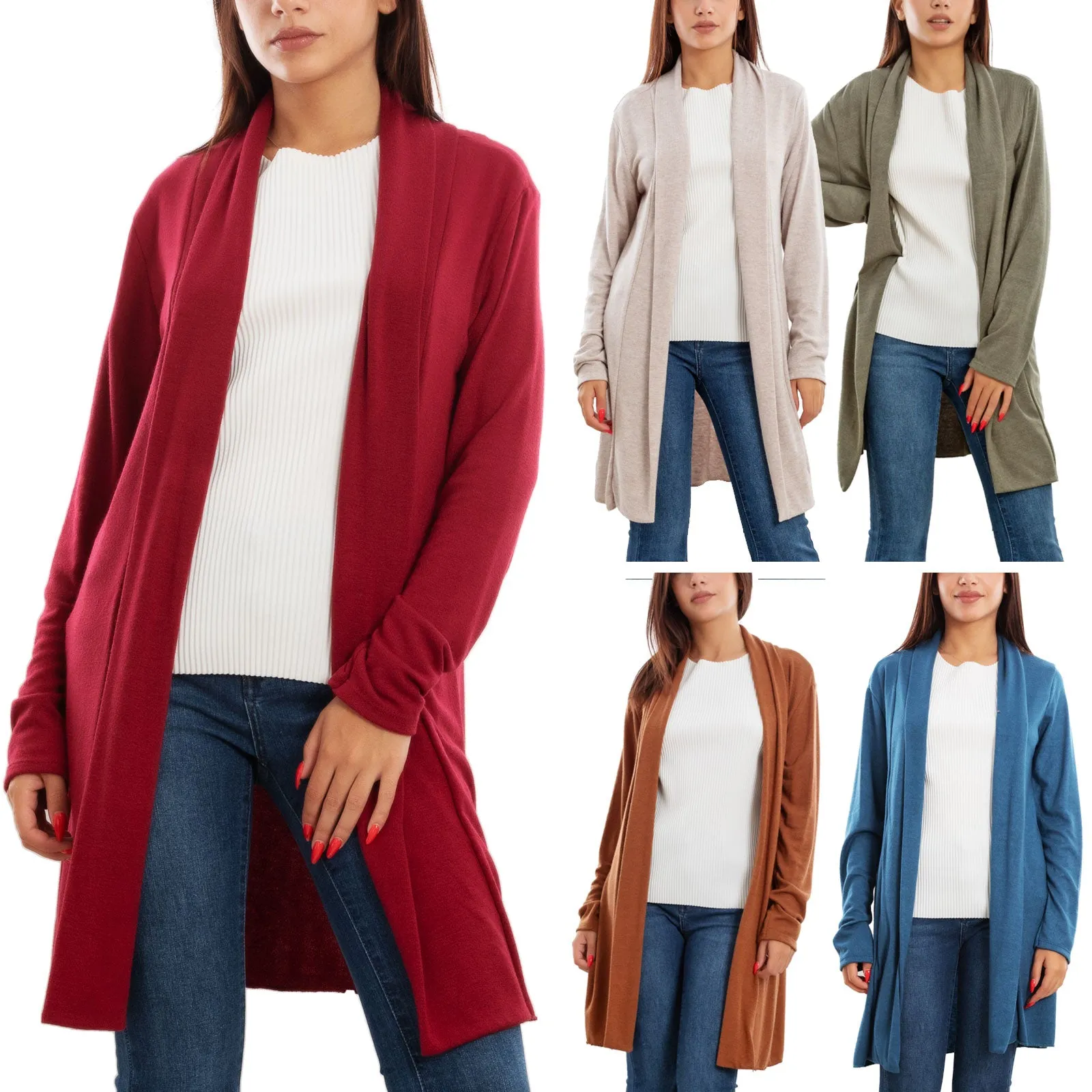 Cardigan Lungo Manica Lunga Golfino Vb-9660