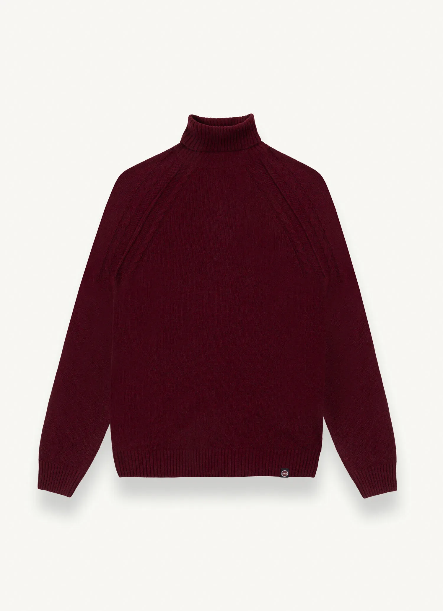 Cashmere-blend polo-neck pullover