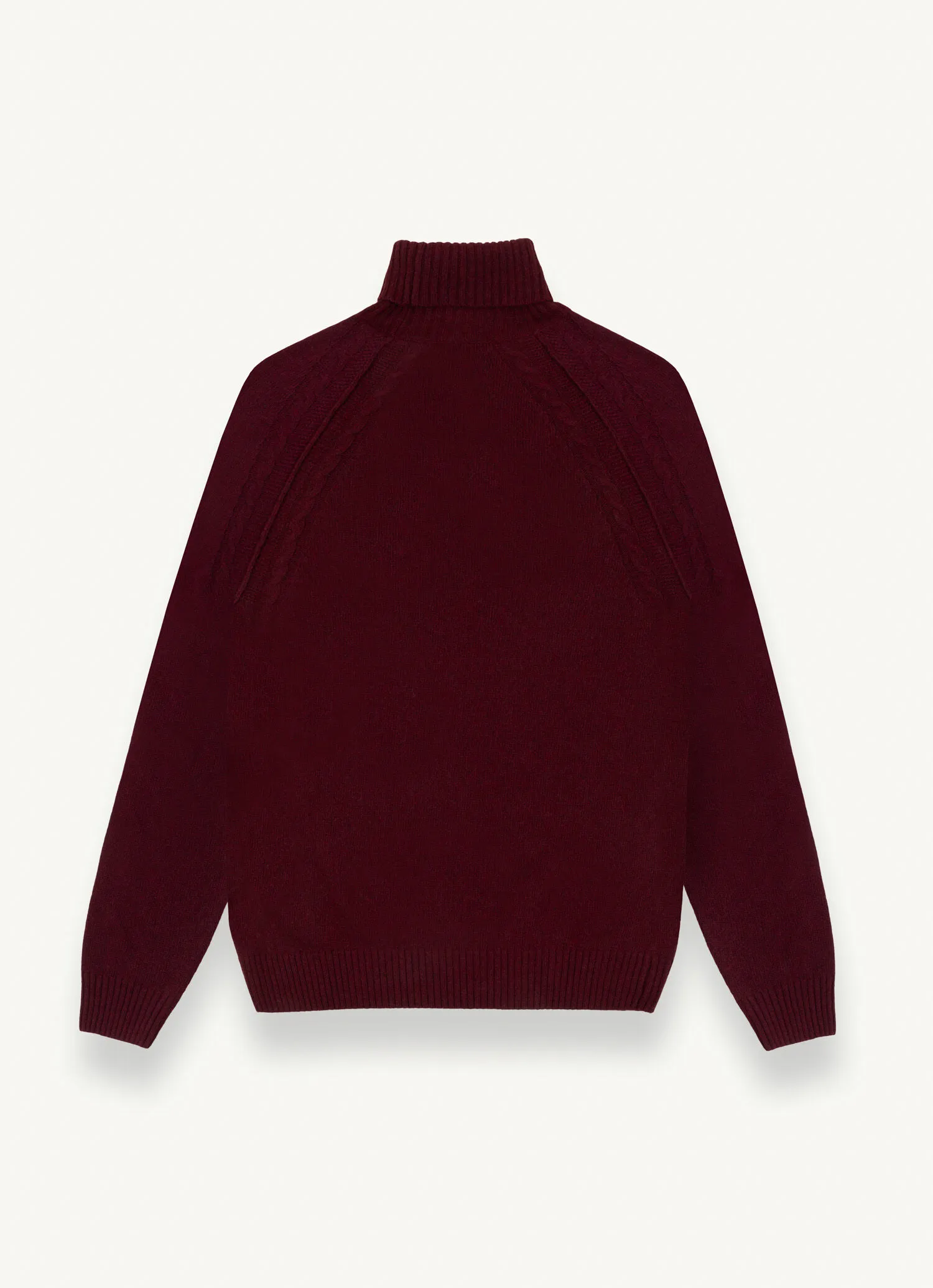Cashmere-blend polo-neck pullover