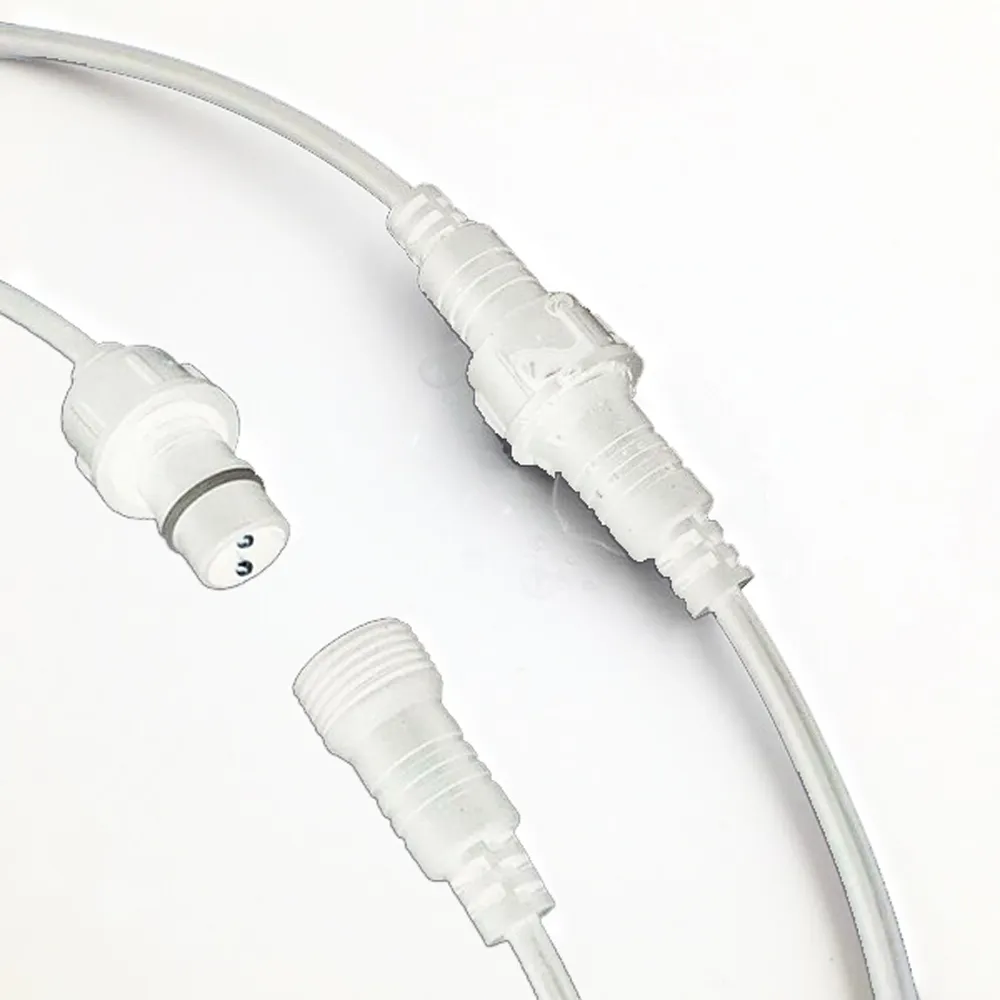 Catena di luci lineare 10 metri per 10 lampadine E27 IP54 Bianca Wisdom