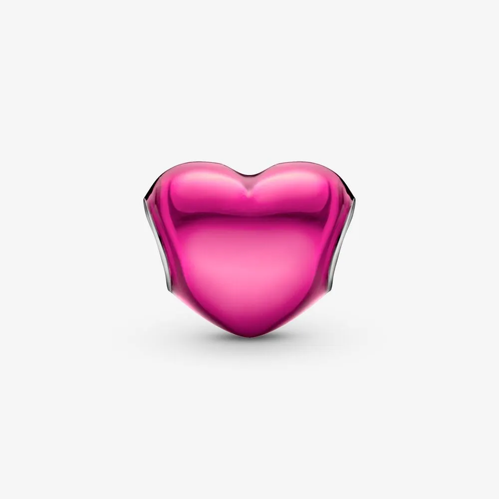 Charm Cuore Metallico Rosa - 799291C03