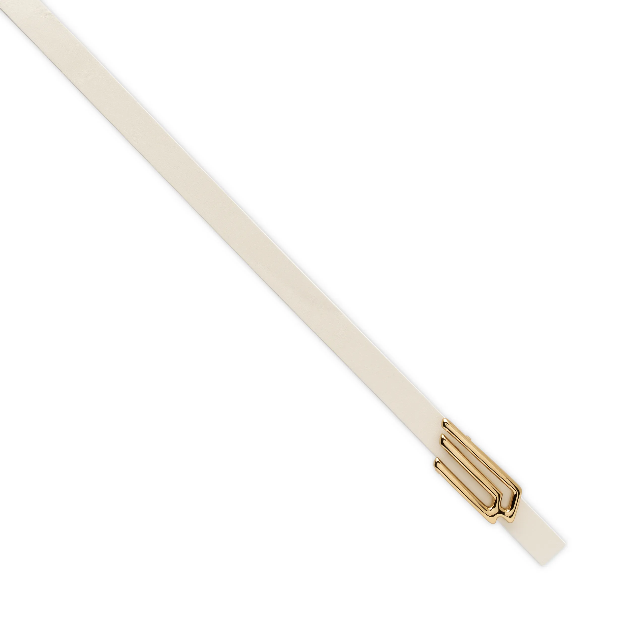 Cintura in pelle con brand detail
