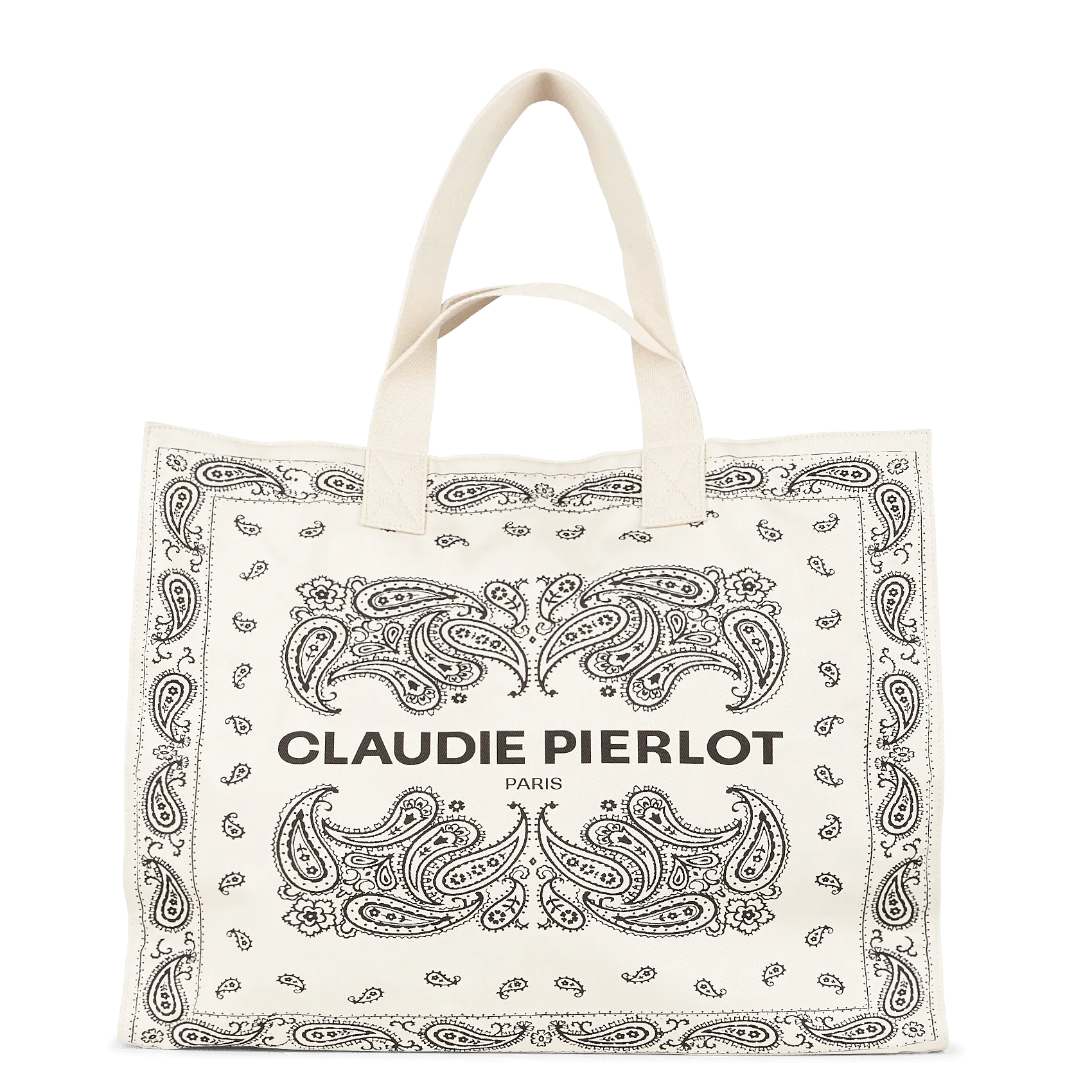  CLAUDIE PIERLOT   Tote bag in cotone stampata con logo | Multicolore