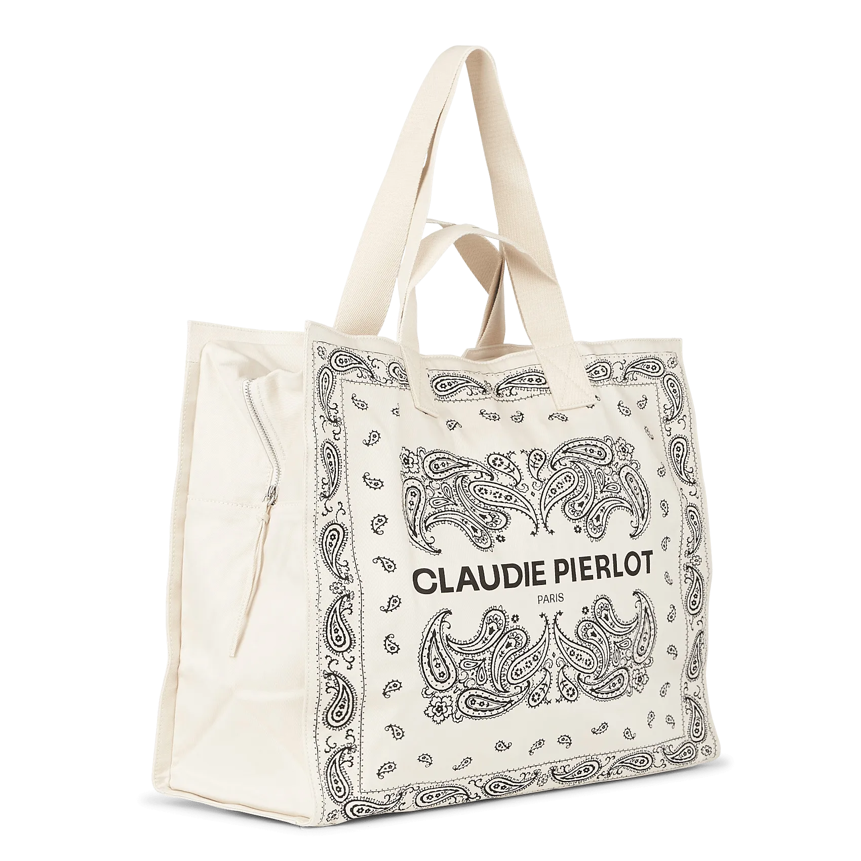  CLAUDIE PIERLOT   Tote bag in cotone stampata con logo | Multicolore