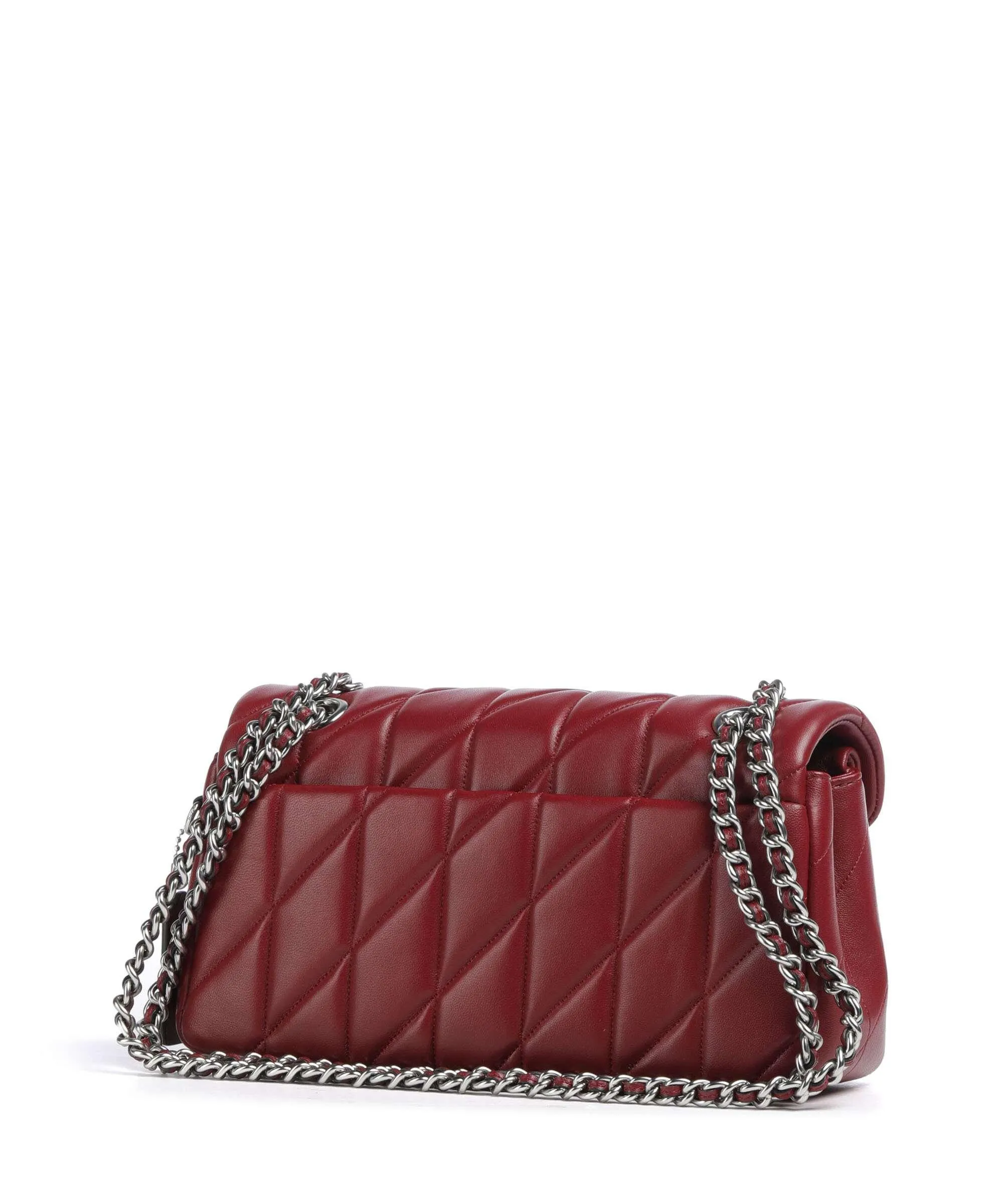  Coach Tabby 26 Borsa a spalla nappa pelle rosso scuro  