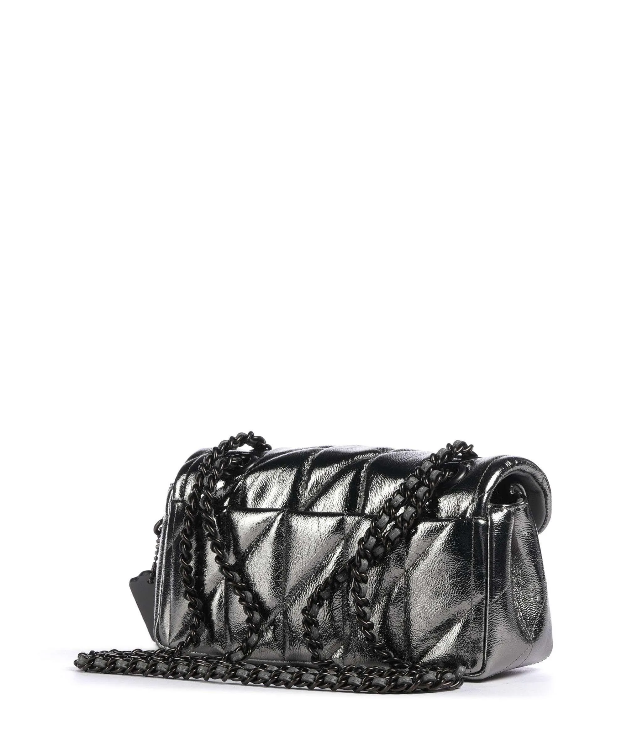  Coach Tabby Quilted 20 Borsa a spalla pelle di pecora antracite  