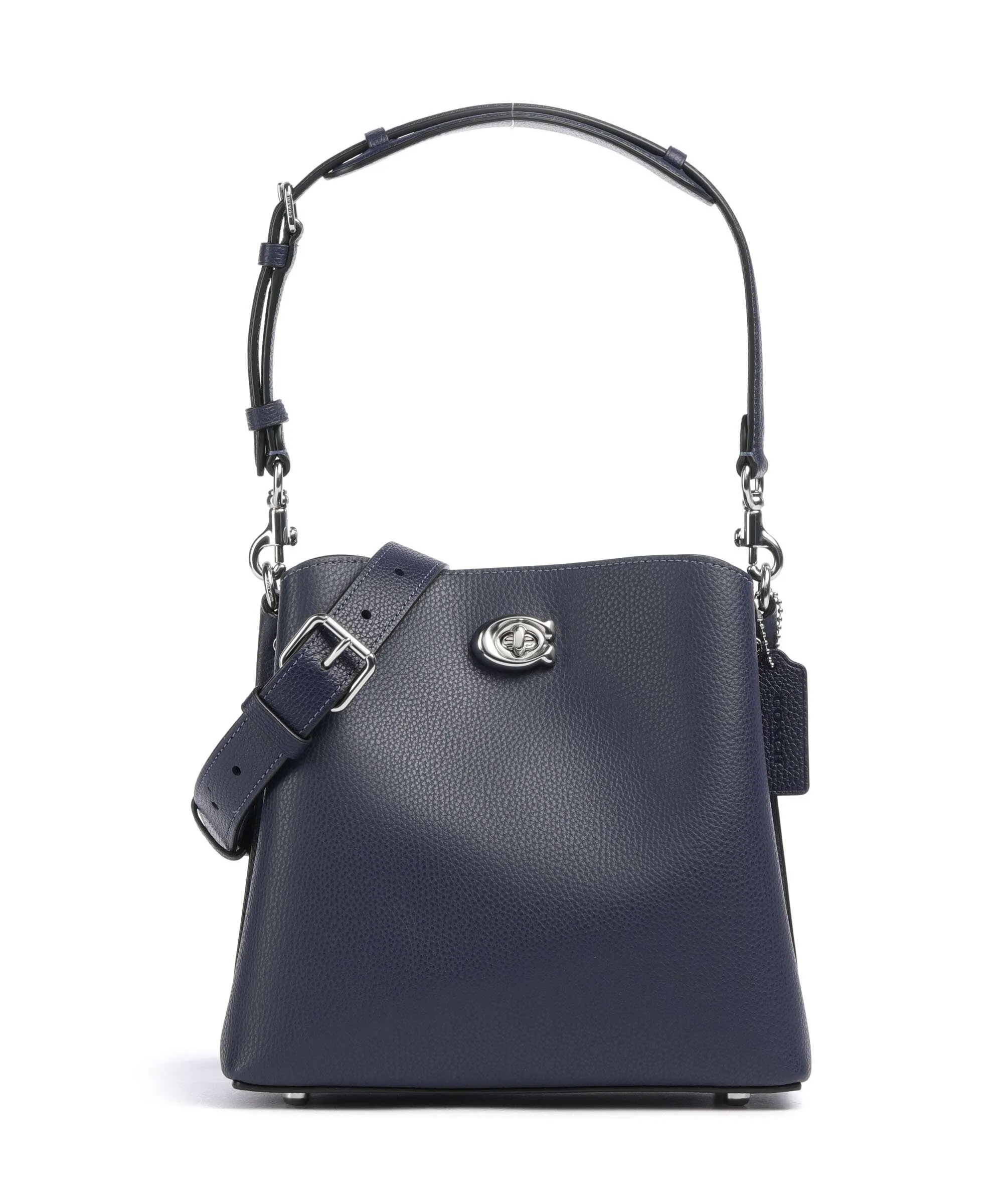  Coach Willow 21 Borsa a spalla pelle navy  