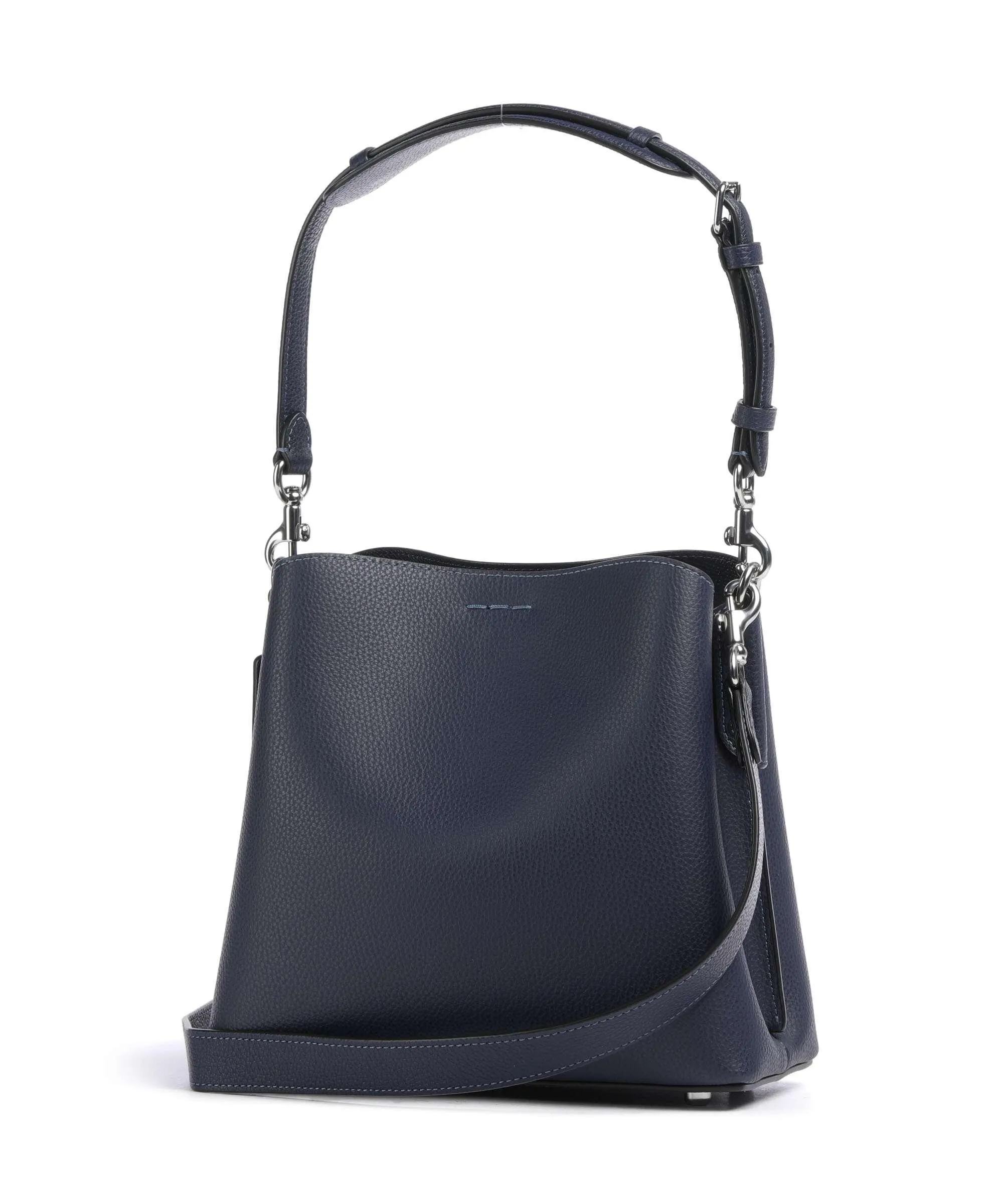  Coach Willow 21 Borsa a spalla pelle navy  