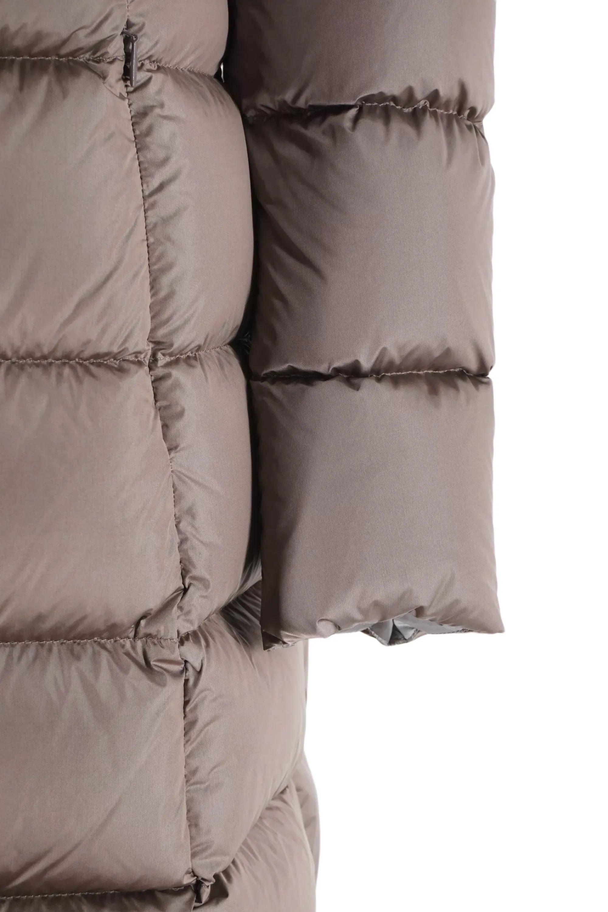 Colmar Long Down Jacket with Fur / Pink