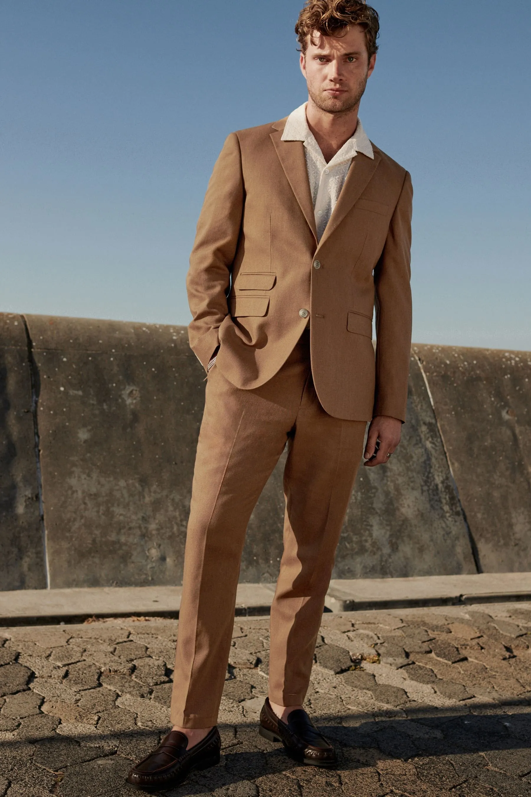 Completo Vestibilità sartoriale in lino: Giacca