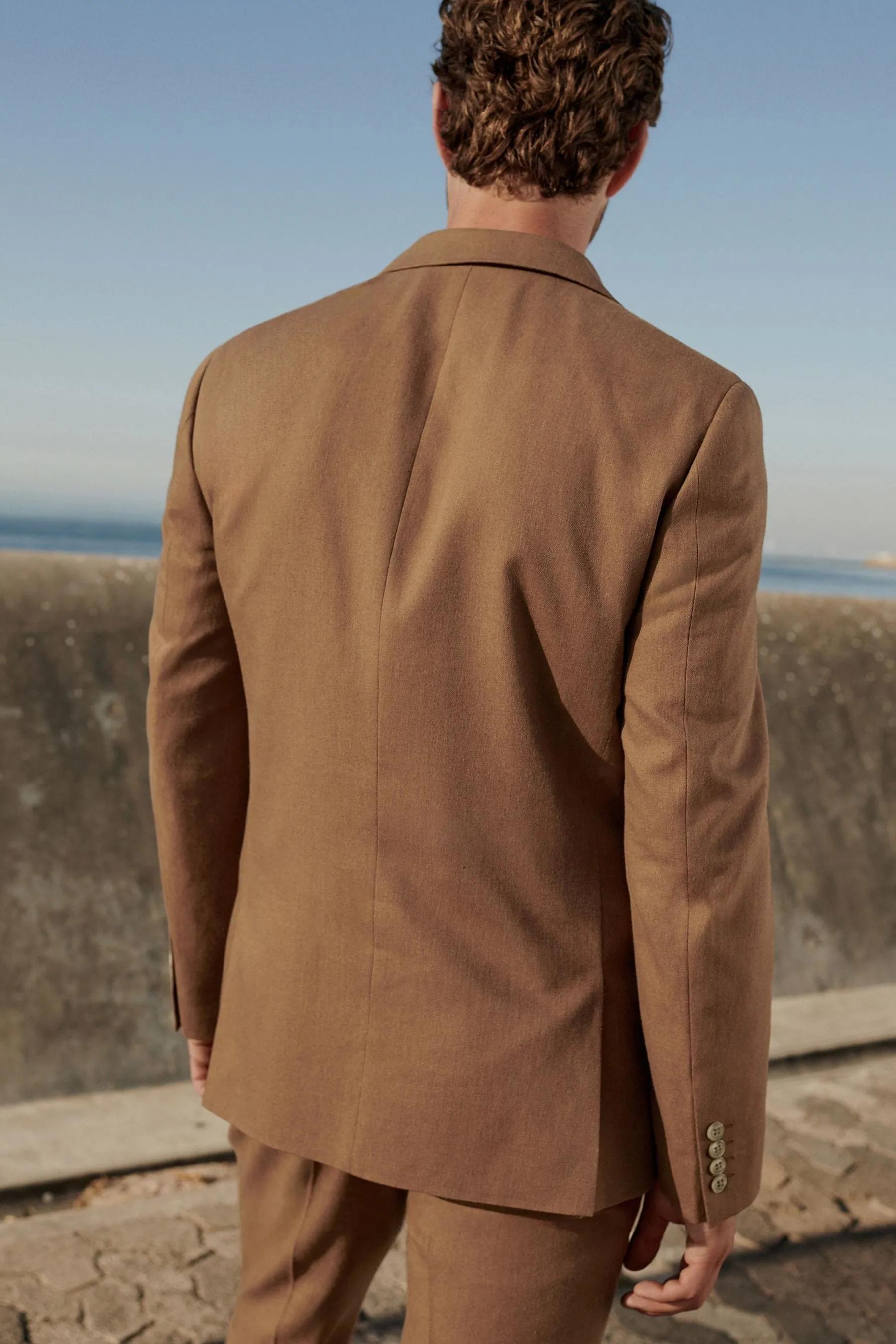 Completo Vestibilità sartoriale in lino: Giacca