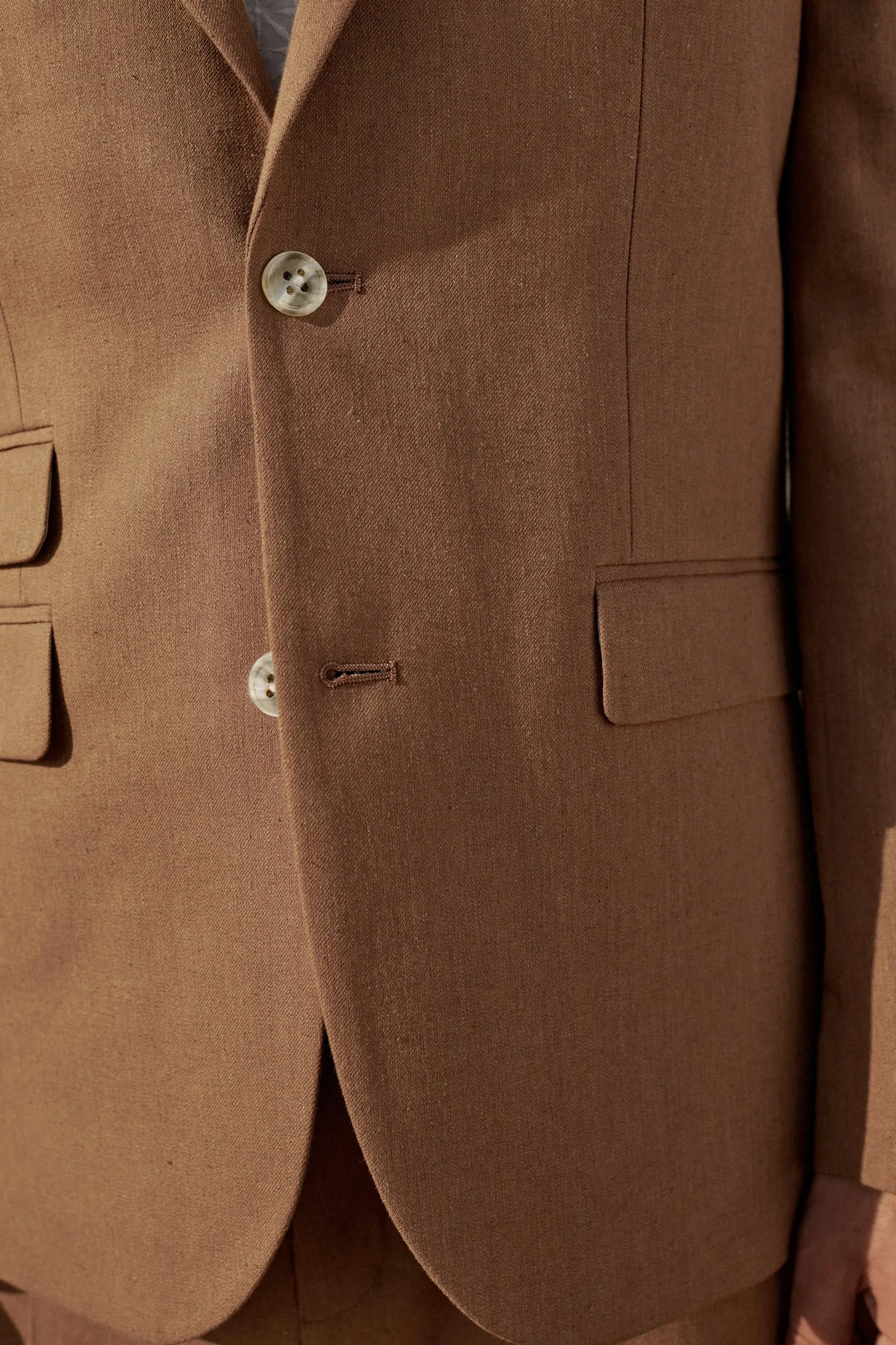 Completo Vestibilità sartoriale in lino: Giacca
