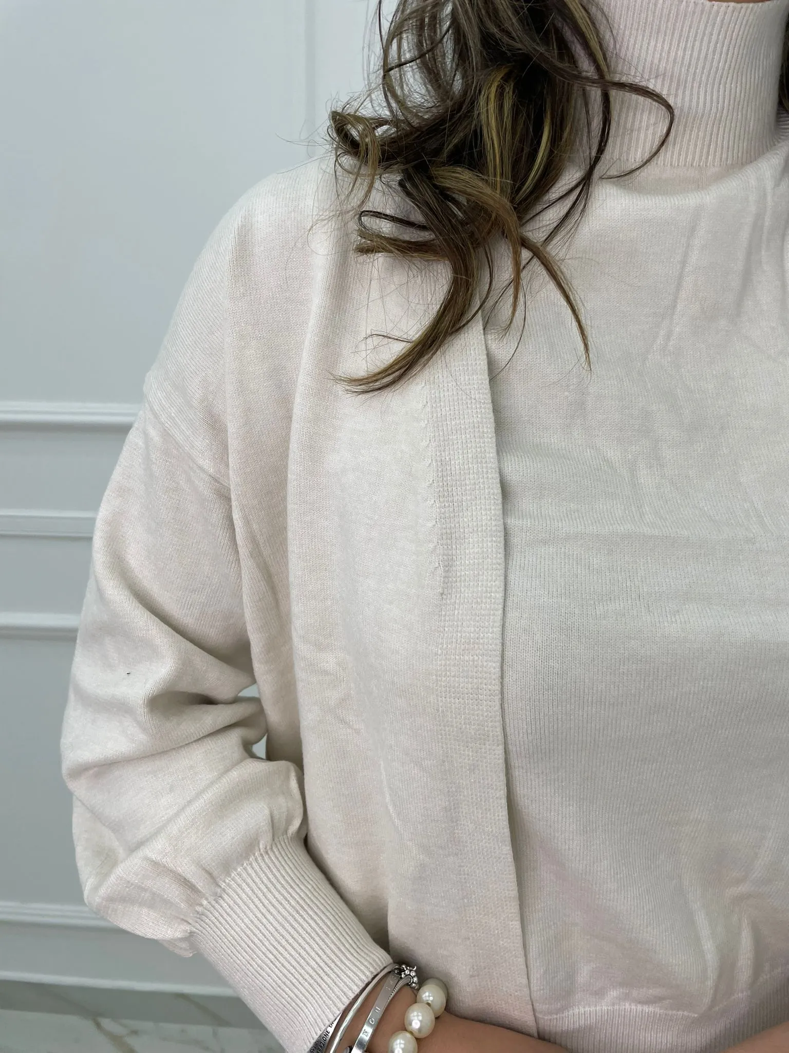 Coordinato 3 pezzi con maglioncino giro manica e cardigan lungo