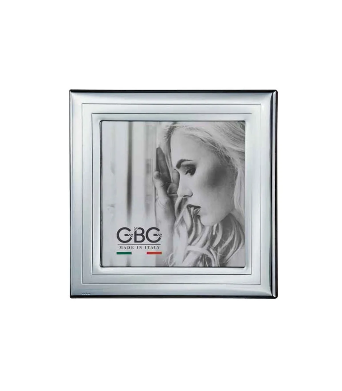 Cornice Argento Modello Scalini 20x20 cm