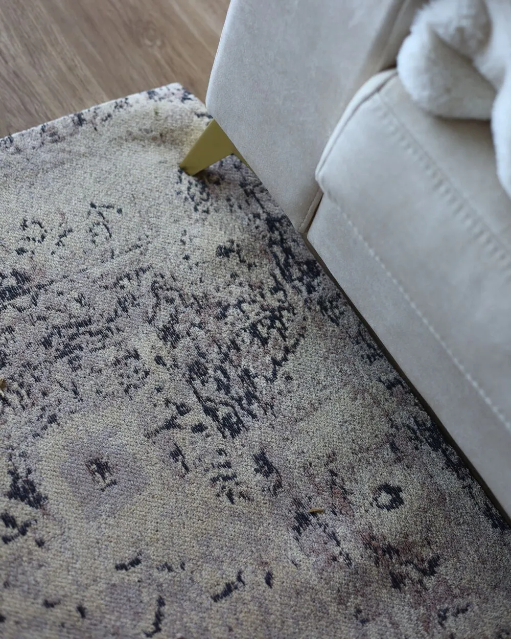 Cotton Area Rug 200 x 300 cm Beige MATARIM