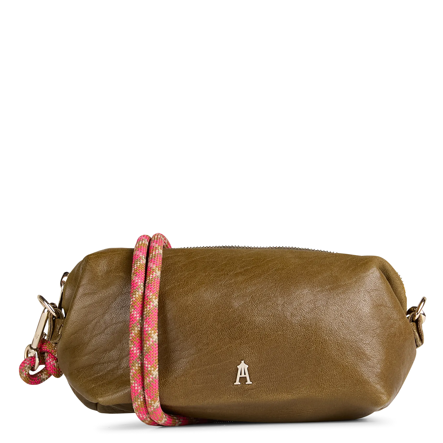  CRAIE   NUAGE - Borsa a tracolla in pelle craquelé | Kaki