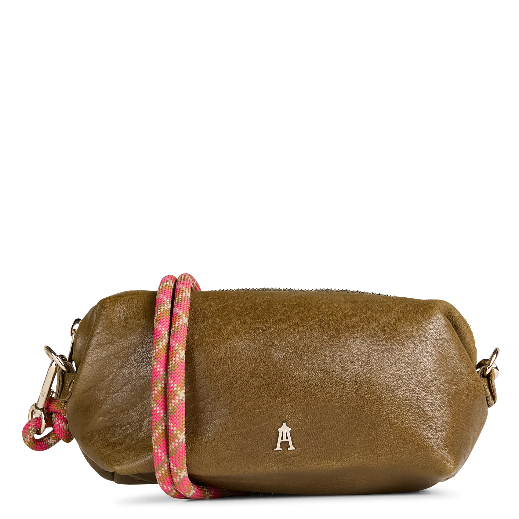  CRAIE   NUAGE - Borsa a tracolla in pelle craquelé | Kaki