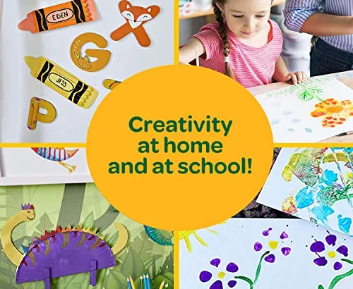 CRAYOLA I Lavabilissimi - 10 Tempere Lavabili per Bambini, Confezione da 10 Barattolini da 59 ml, per lavoretti e decorazioni, E