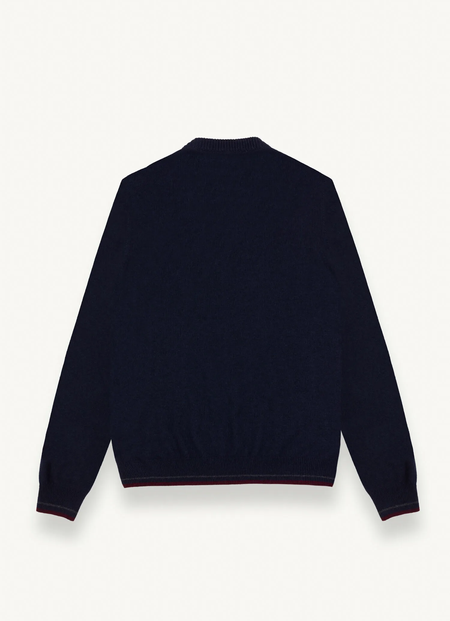 Crew-neck cable-knit pullover
