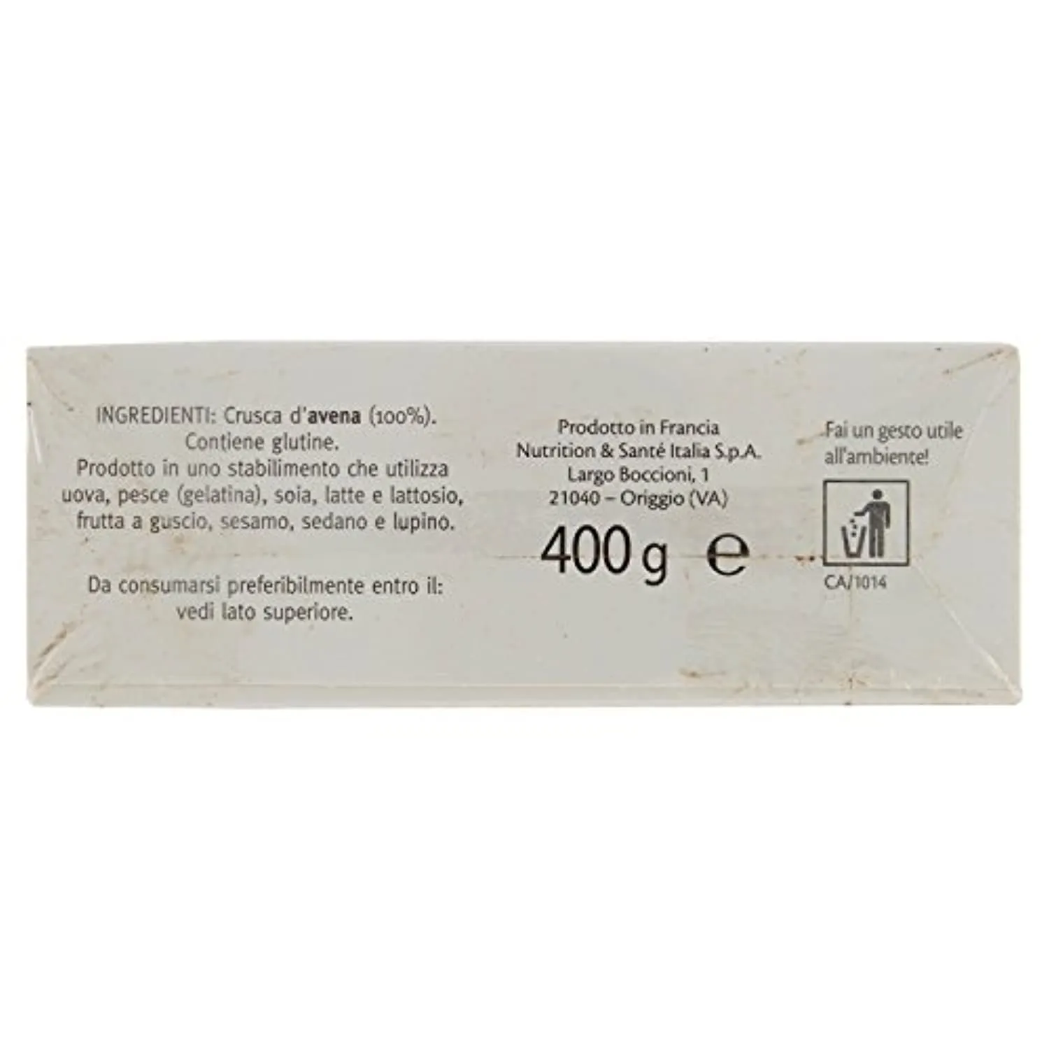 Céréal Crusca D'Avena, avena istantanea, mix avena colazione o per pancake, ricca in fibre formato richiudibile - 400 g