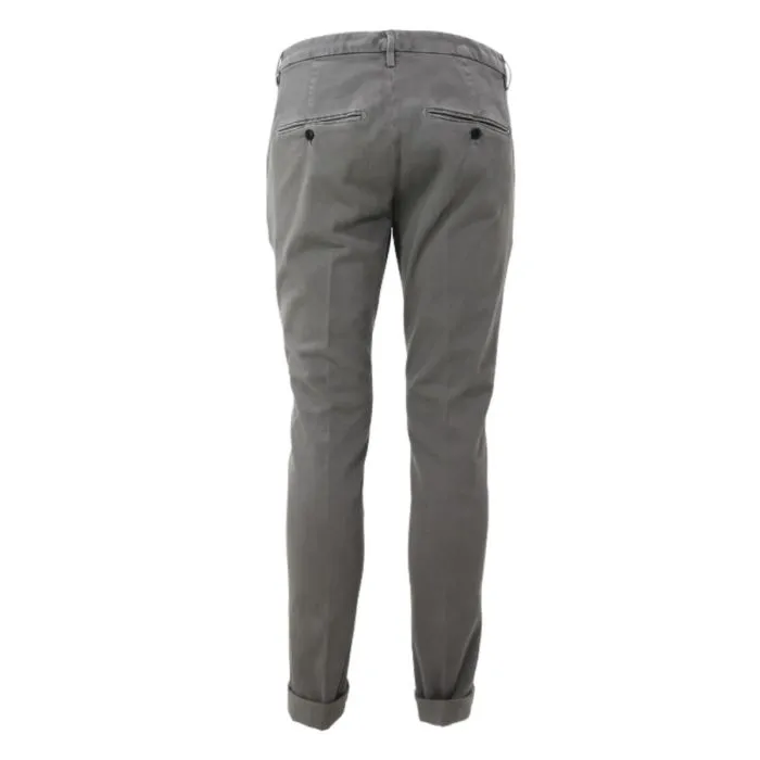 Dondup Gaubert Up235 Tessuto Diagonale Grigio