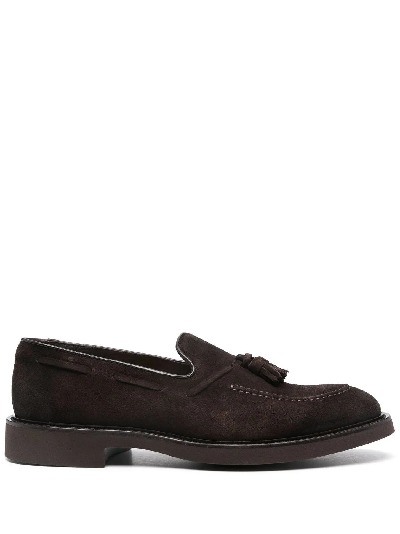 Doucal's Mocassini in Camoscio Marrone con Nappine