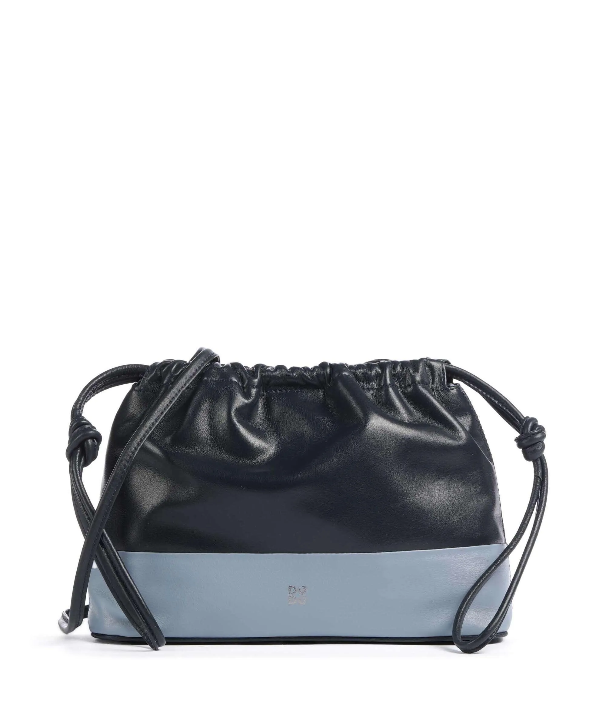  DuDu Bags Praga Borsa a secchiello pelle di vitello finemente grana navy  