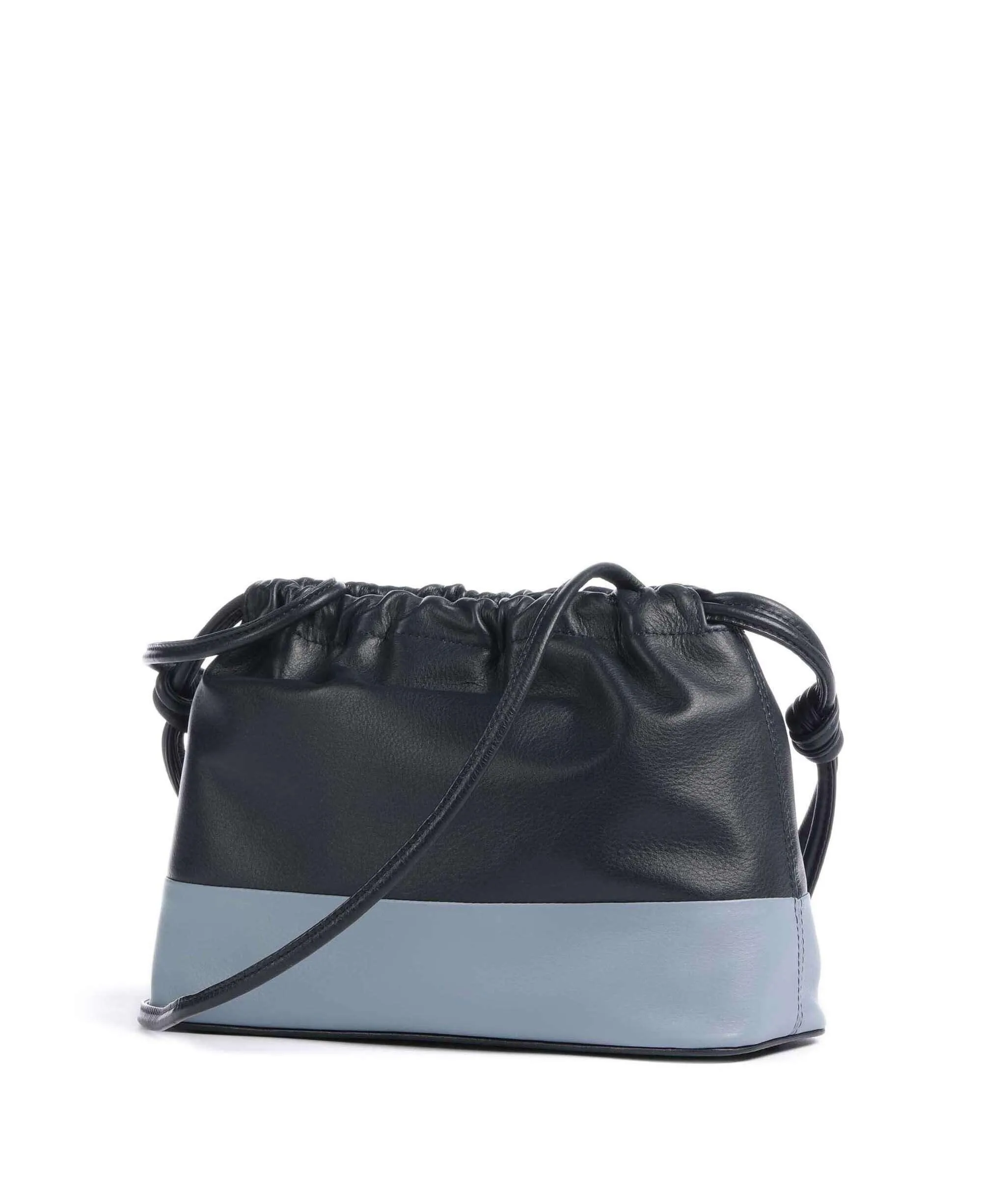  DuDu Bags Praga Borsa a secchiello pelle di vitello finemente grana navy  