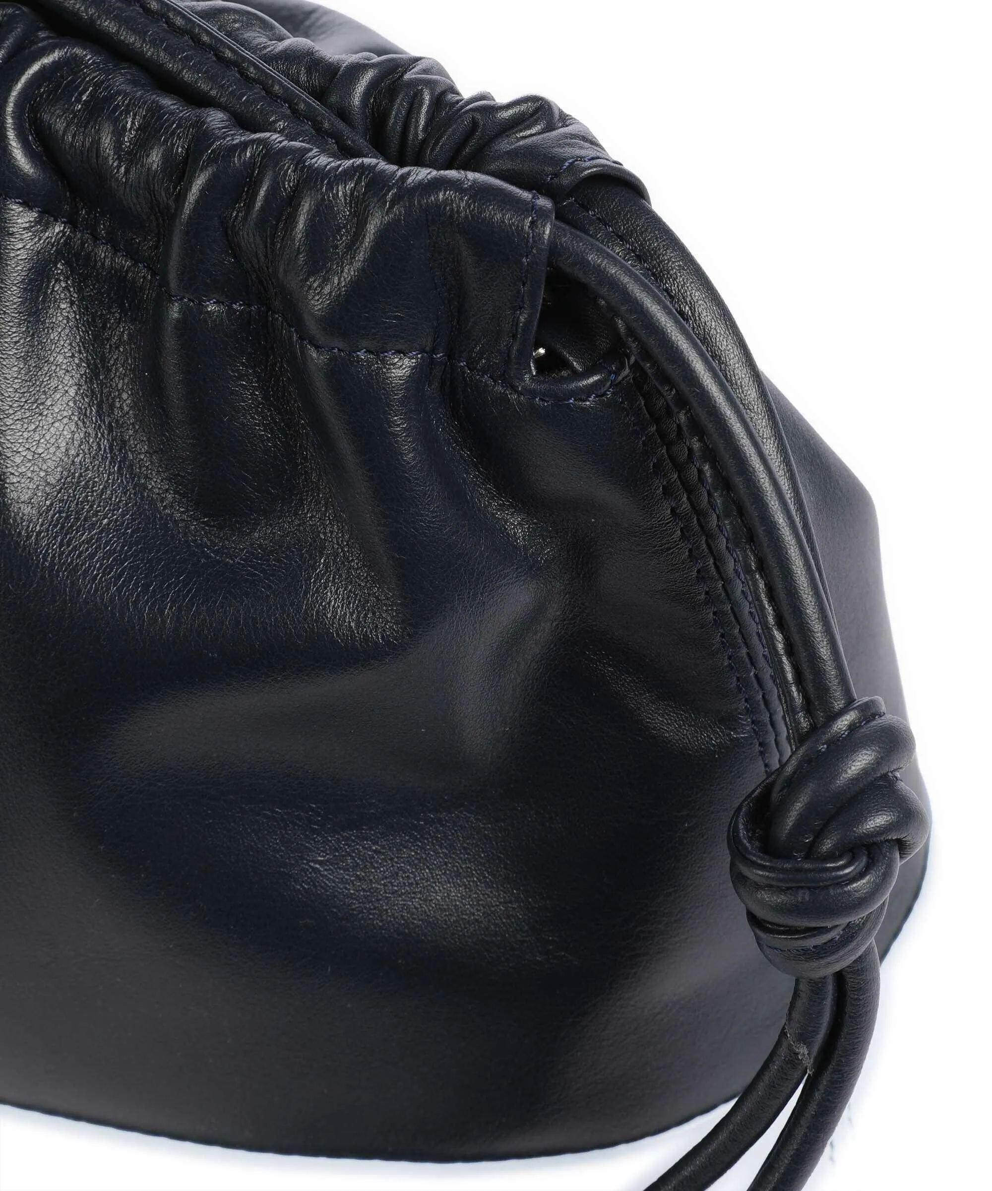  DuDu Bags Praga Borsa a secchiello pelle di vitello finemente grana navy  
