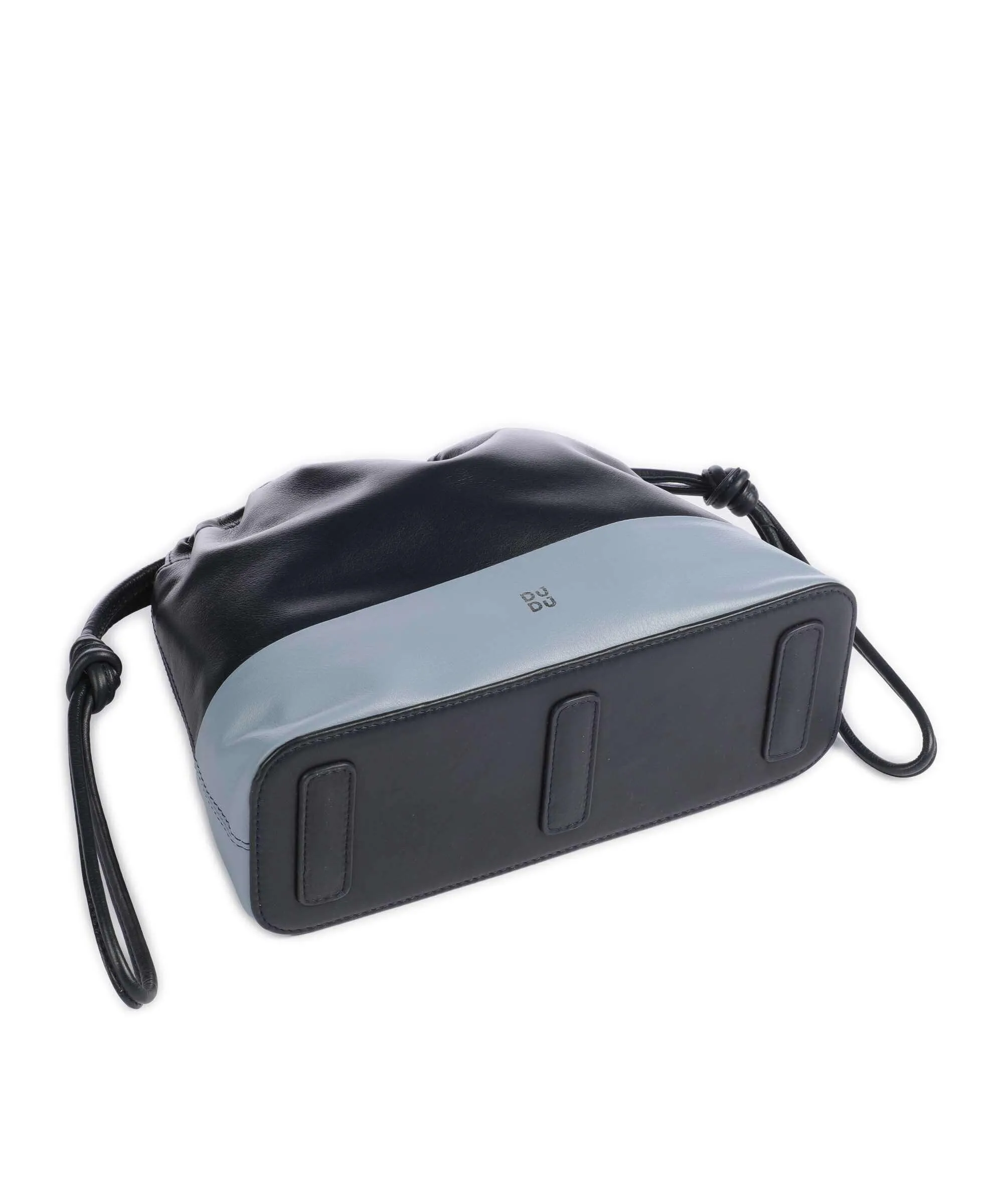  DuDu Bags Praga Borsa a secchiello pelle di vitello finemente grana navy  