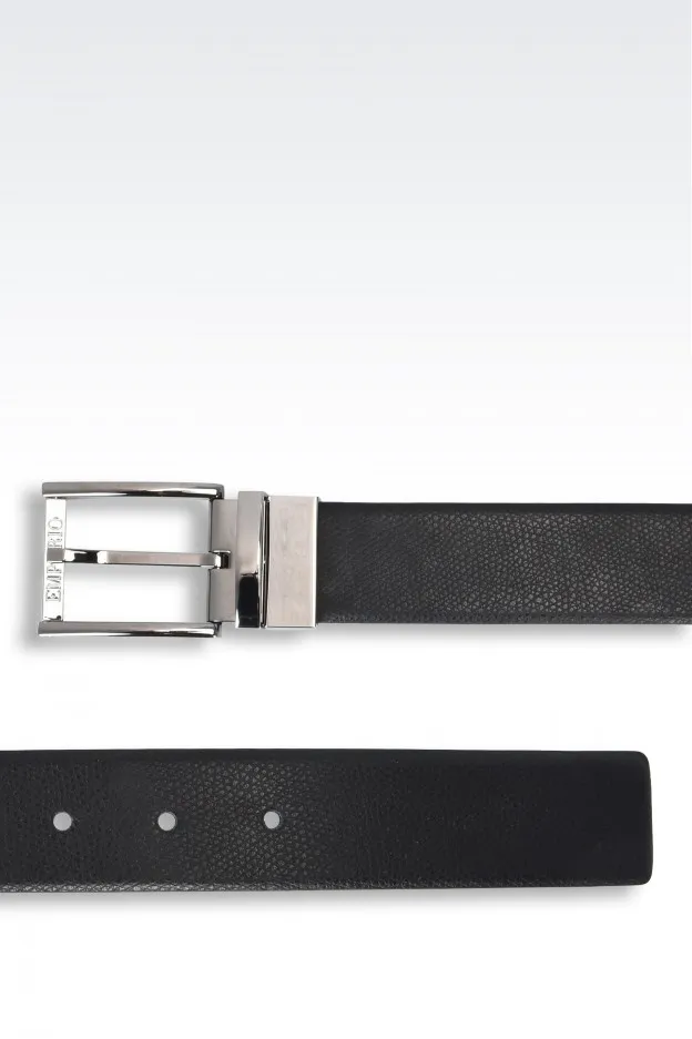 Emporio Armani Cintura reversibile in pelle