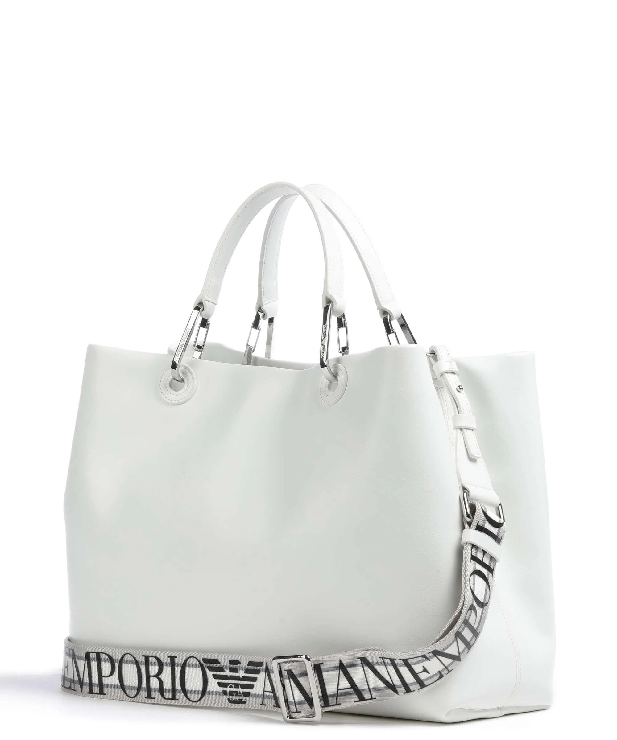  Emporio Armani My EA Borsa a mano pelle sintetica bianco  