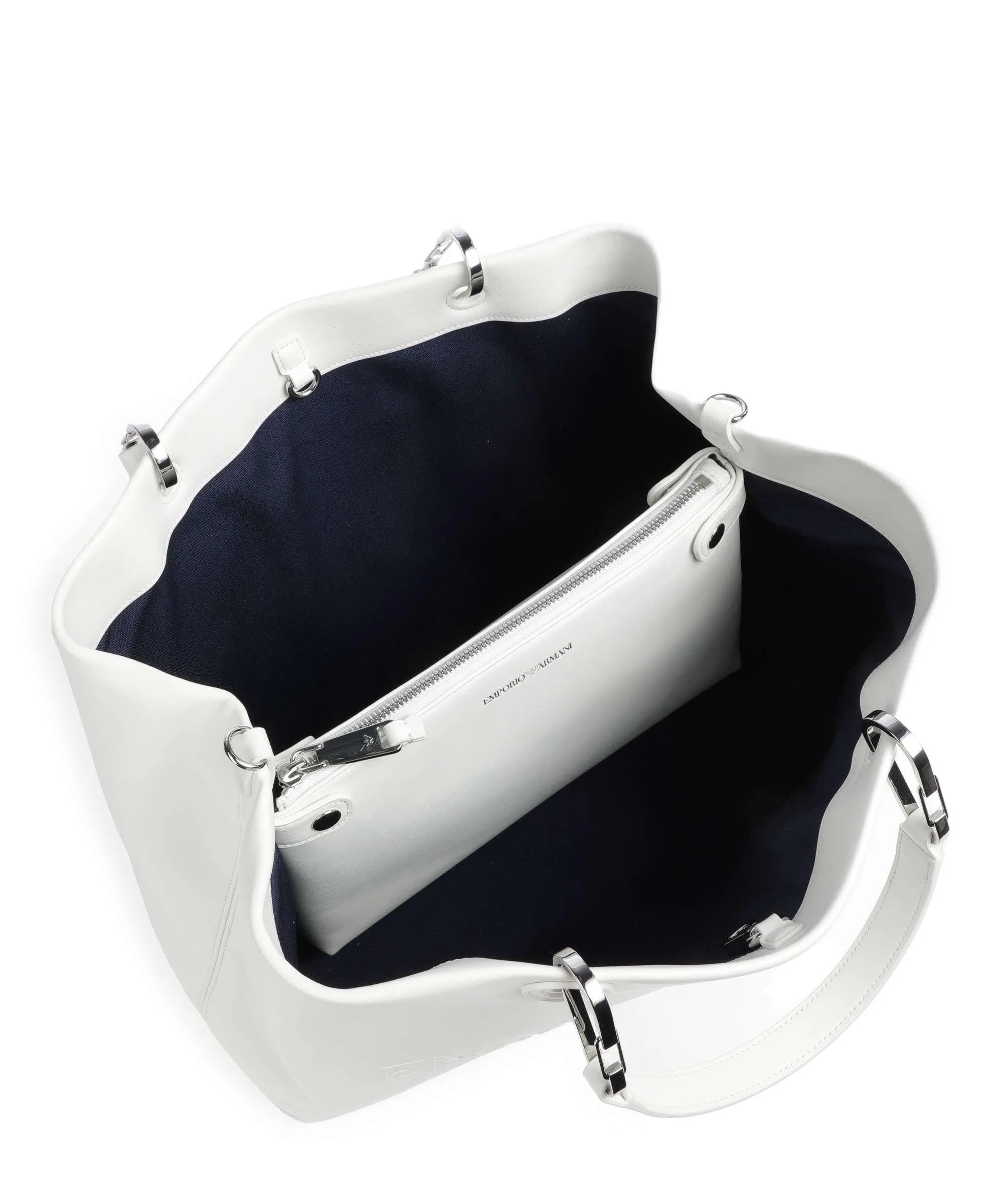  Emporio Armani My EA Borsa a mano pelle sintetica bianco  