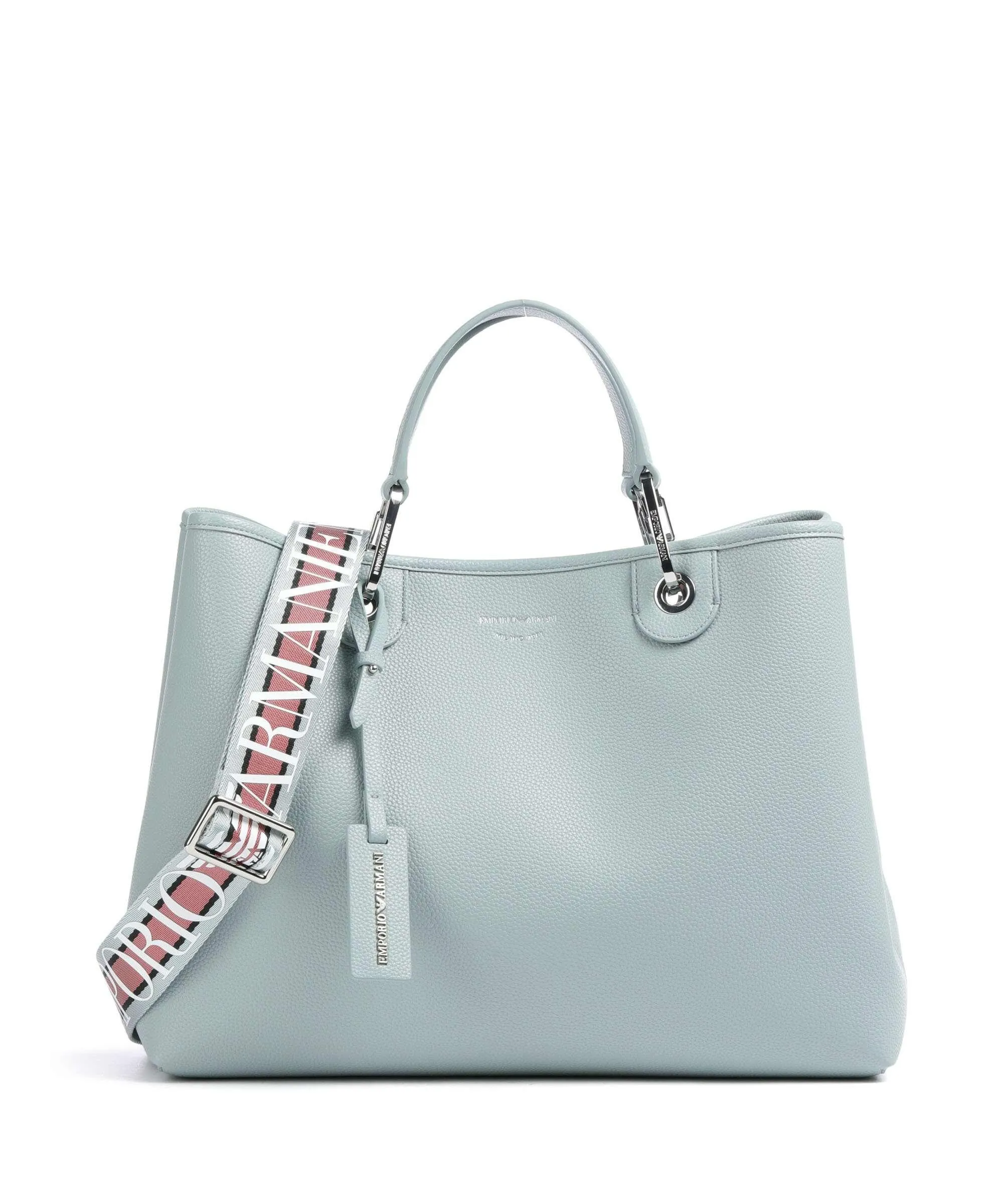  Emporio Armani My EA Borsa a mano pelle sintetica blu chiaro  