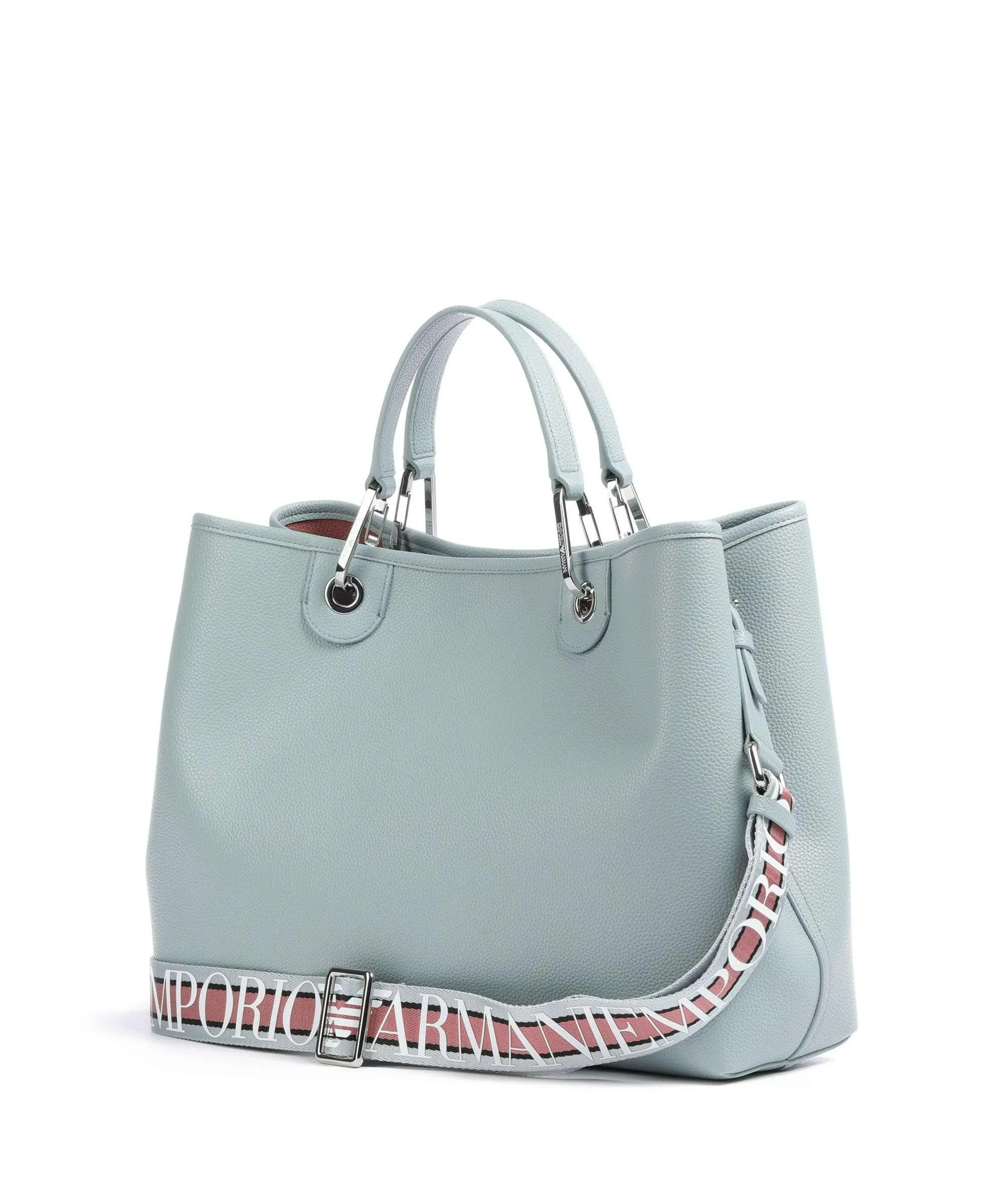  Emporio Armani My EA Borsa a mano pelle sintetica blu chiaro  