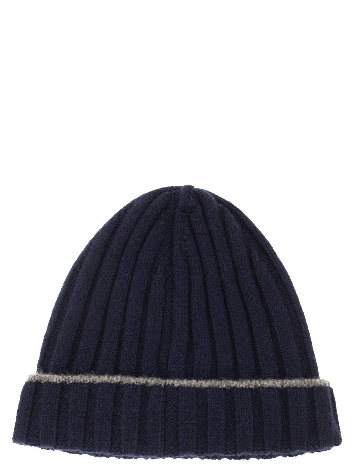 English rib cashmere knit Beanie