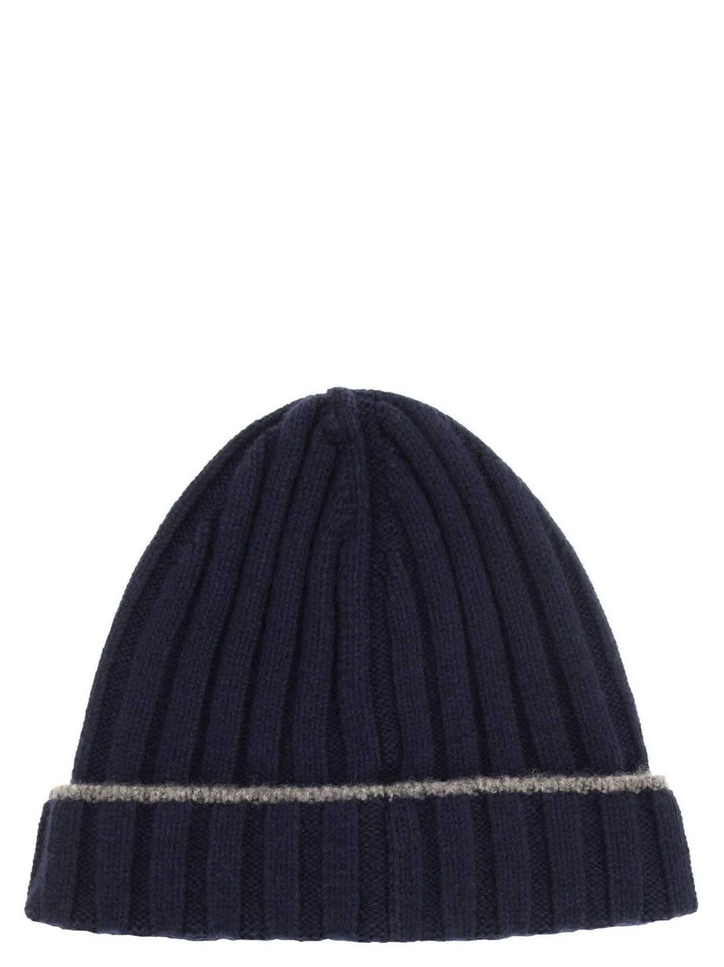 English rib cashmere knit Beanie