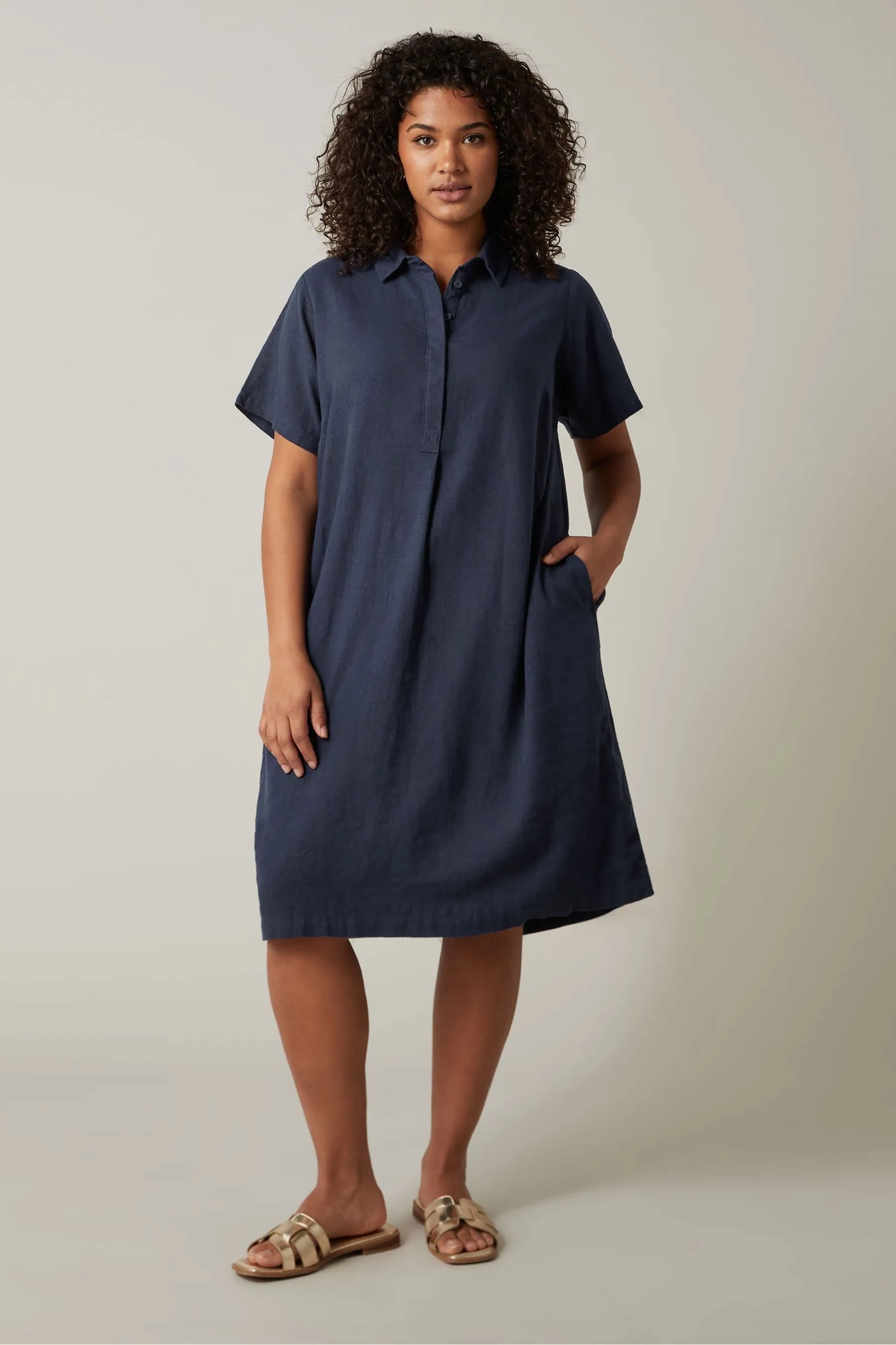 Evans Blu - Abito in lino