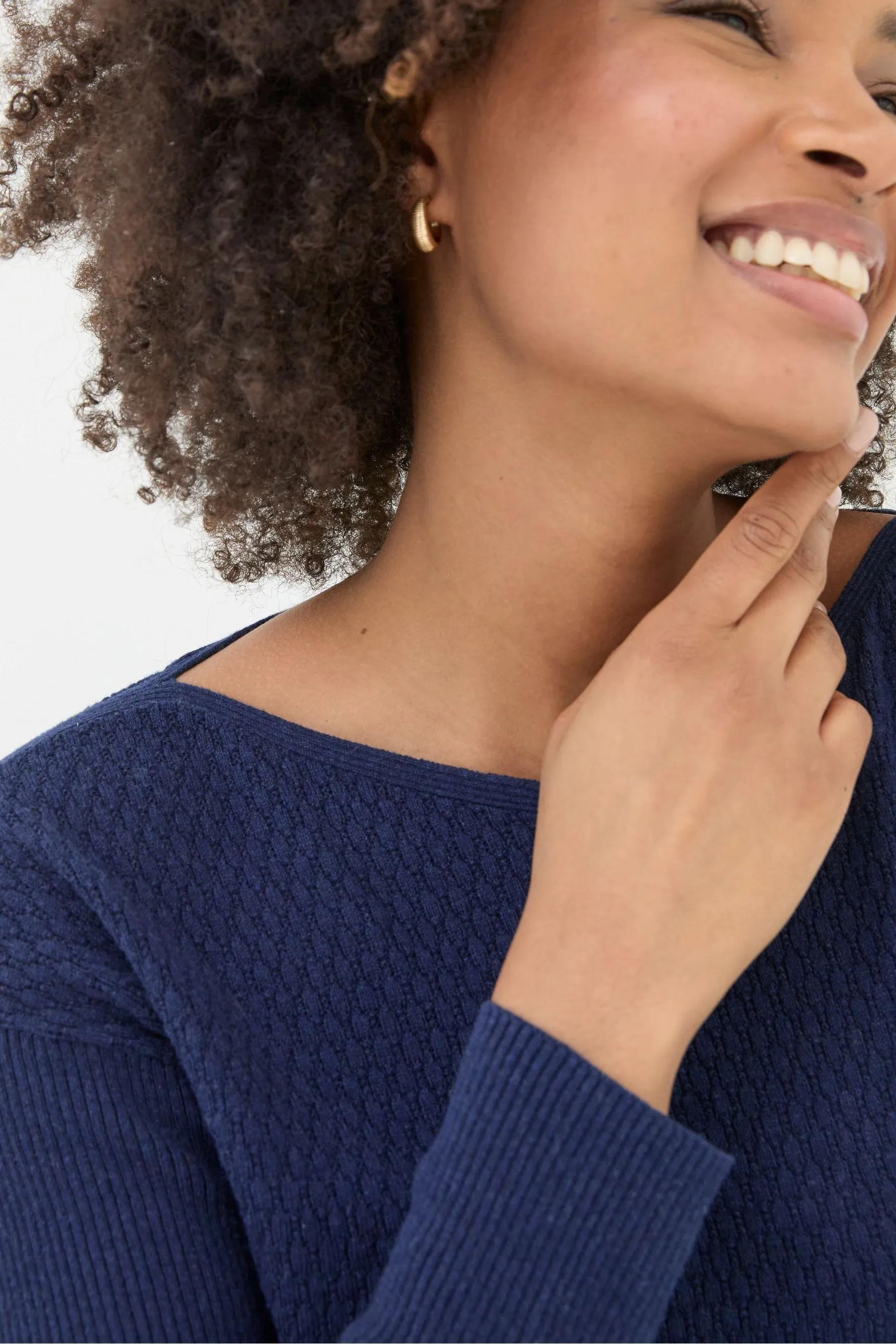 FatFace Boat Neck Jumper    