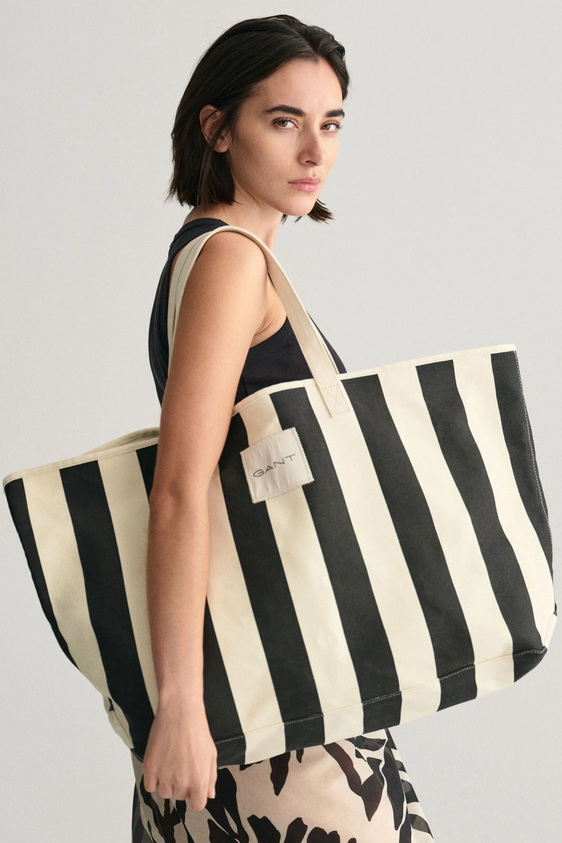 GANT - Borsa da spiaggia in tela a righe