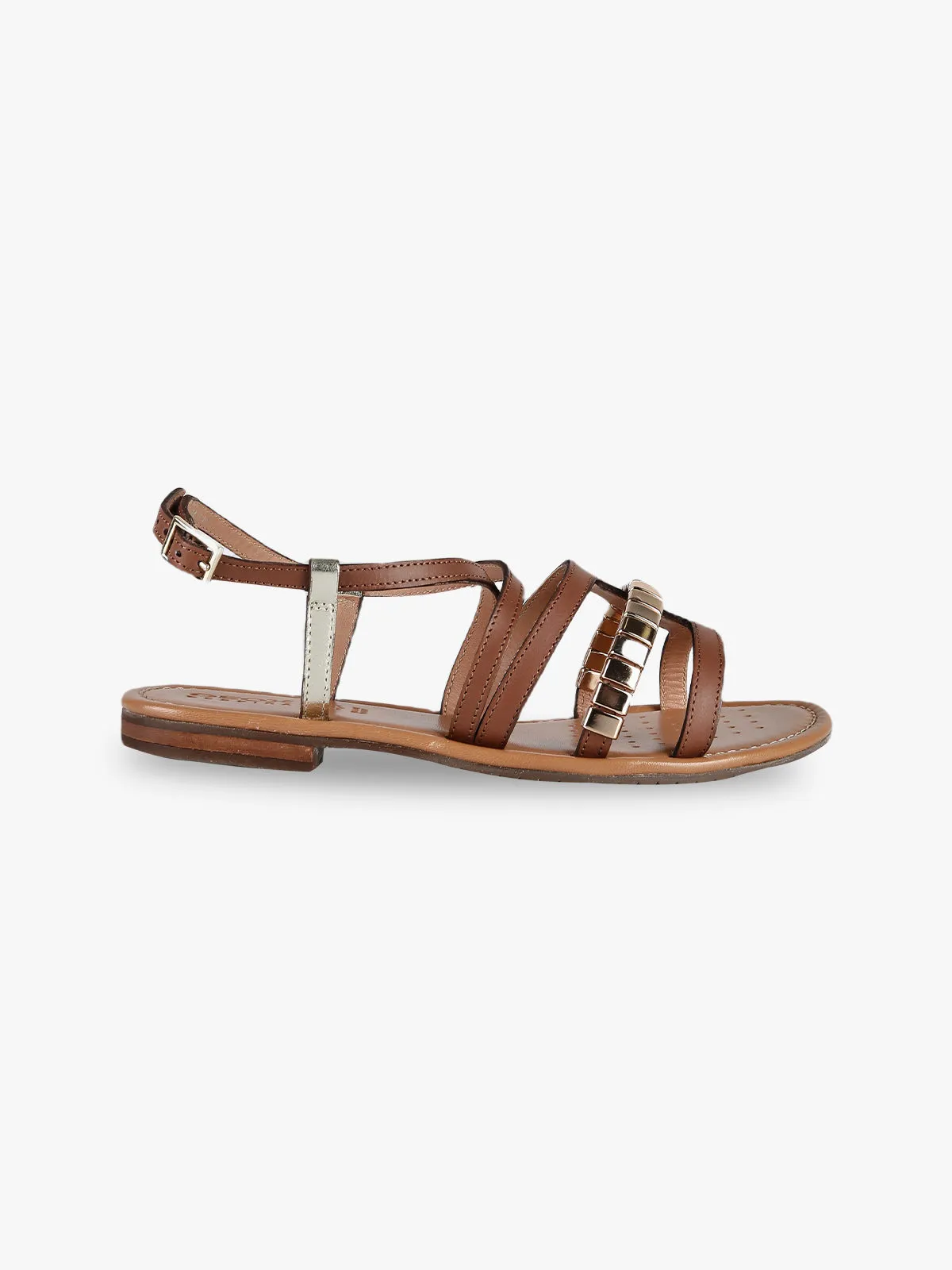 Geox D SOZY SS  Gewebte flache Damensandalen